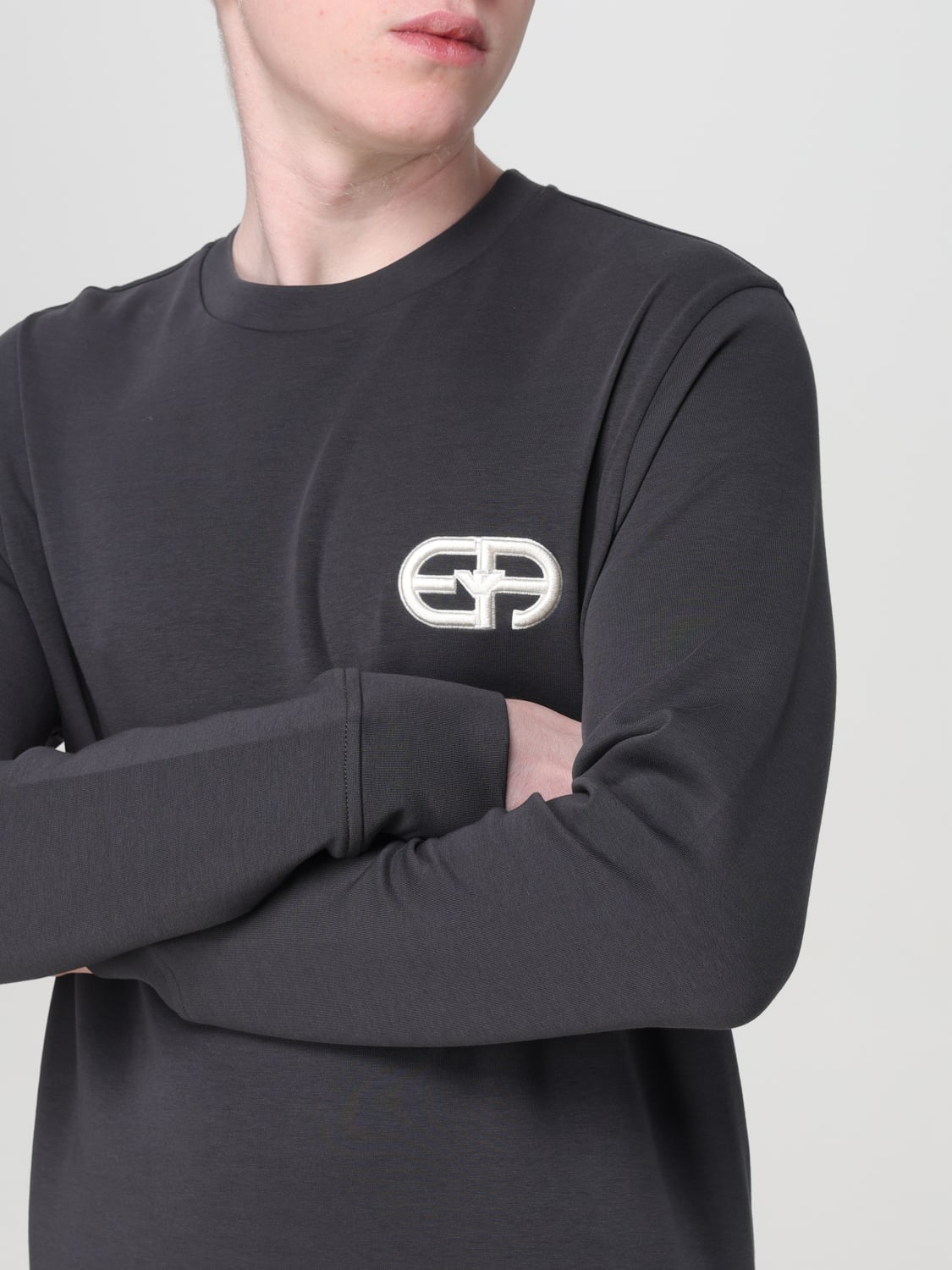 EMPORIO ARMANI SWEATSHIRT: Sweatshirt men Emporio Armani, Grey - Img 4