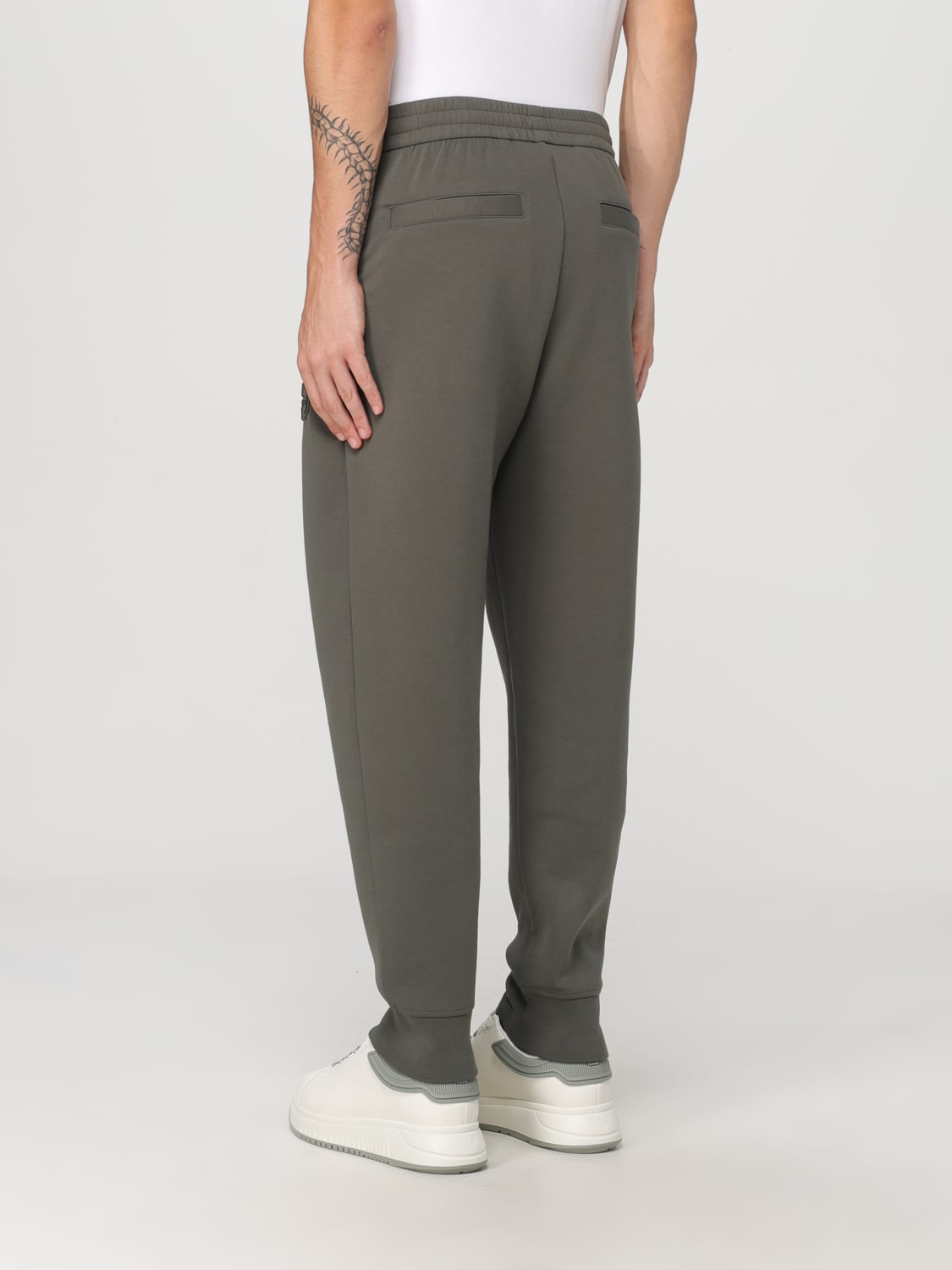 EMPORIO ARMANI PANTS: Pants men Emporio Armani, Olive - Img 3