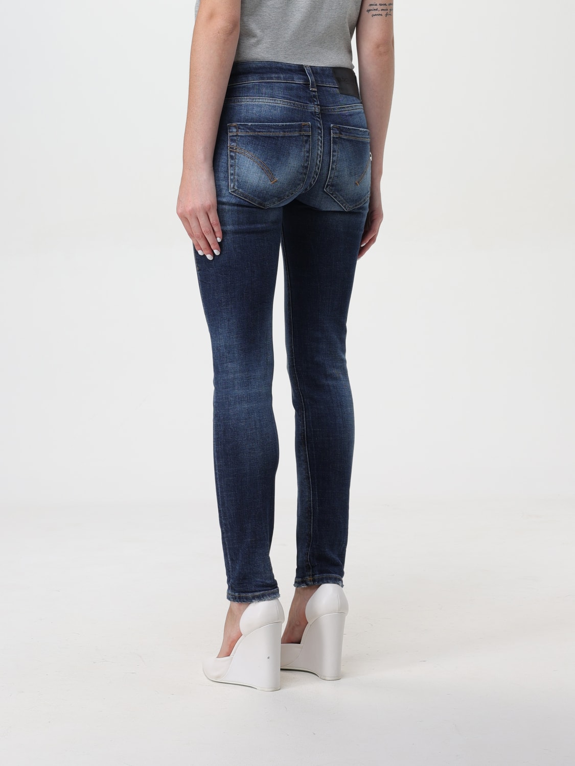 DONDUP JEANS: Jeans Dondup in denim used , Denim - Img 2