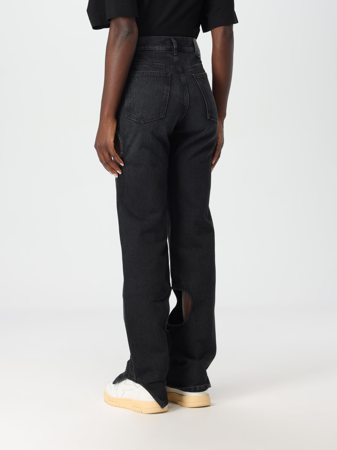 OFF-WHITE JEANS: Jeans woman Off-white, Black - Img 3