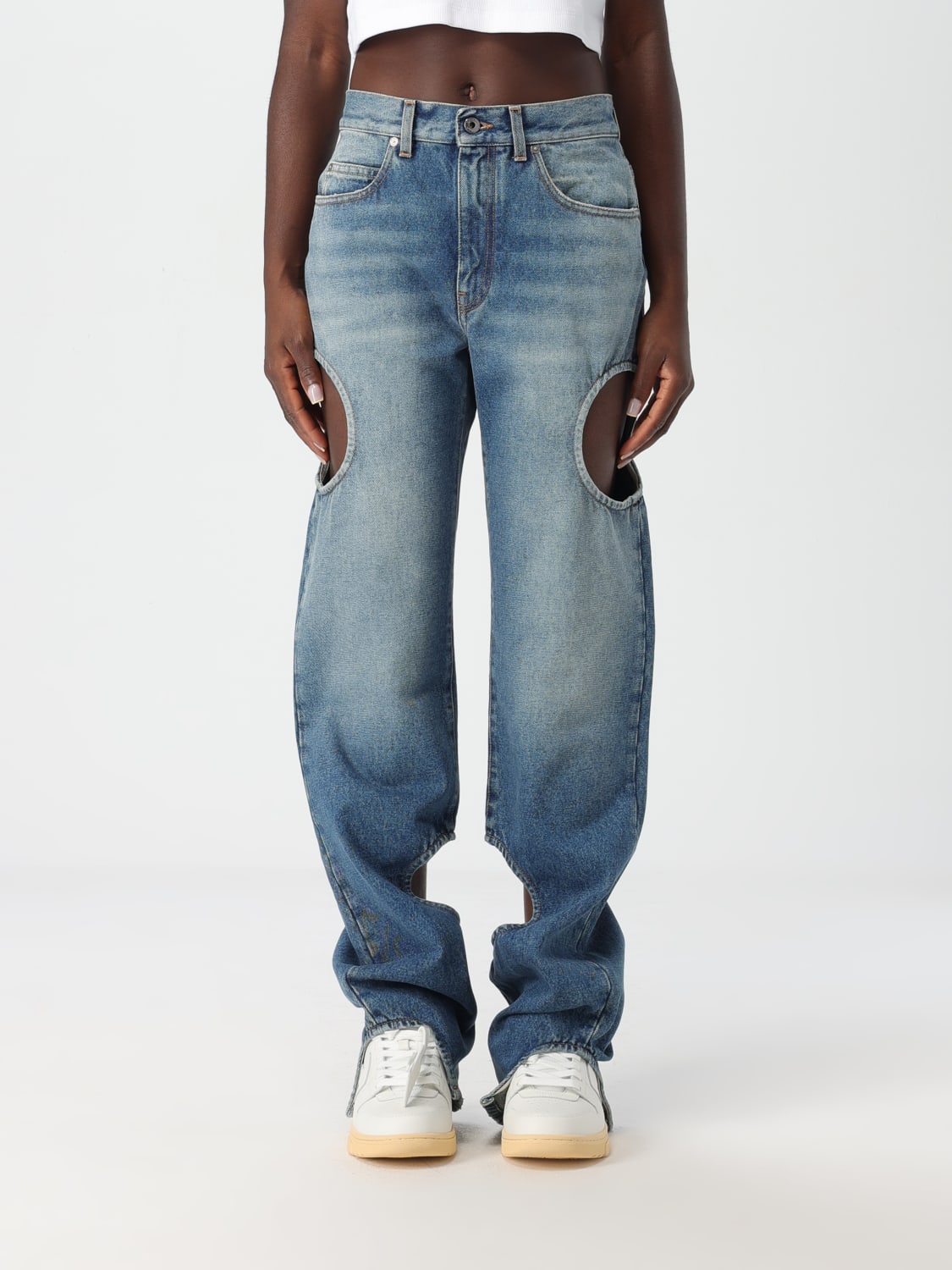 OFF-WHITE JEANS: Jeans woman Off-white, Blue - Img 1