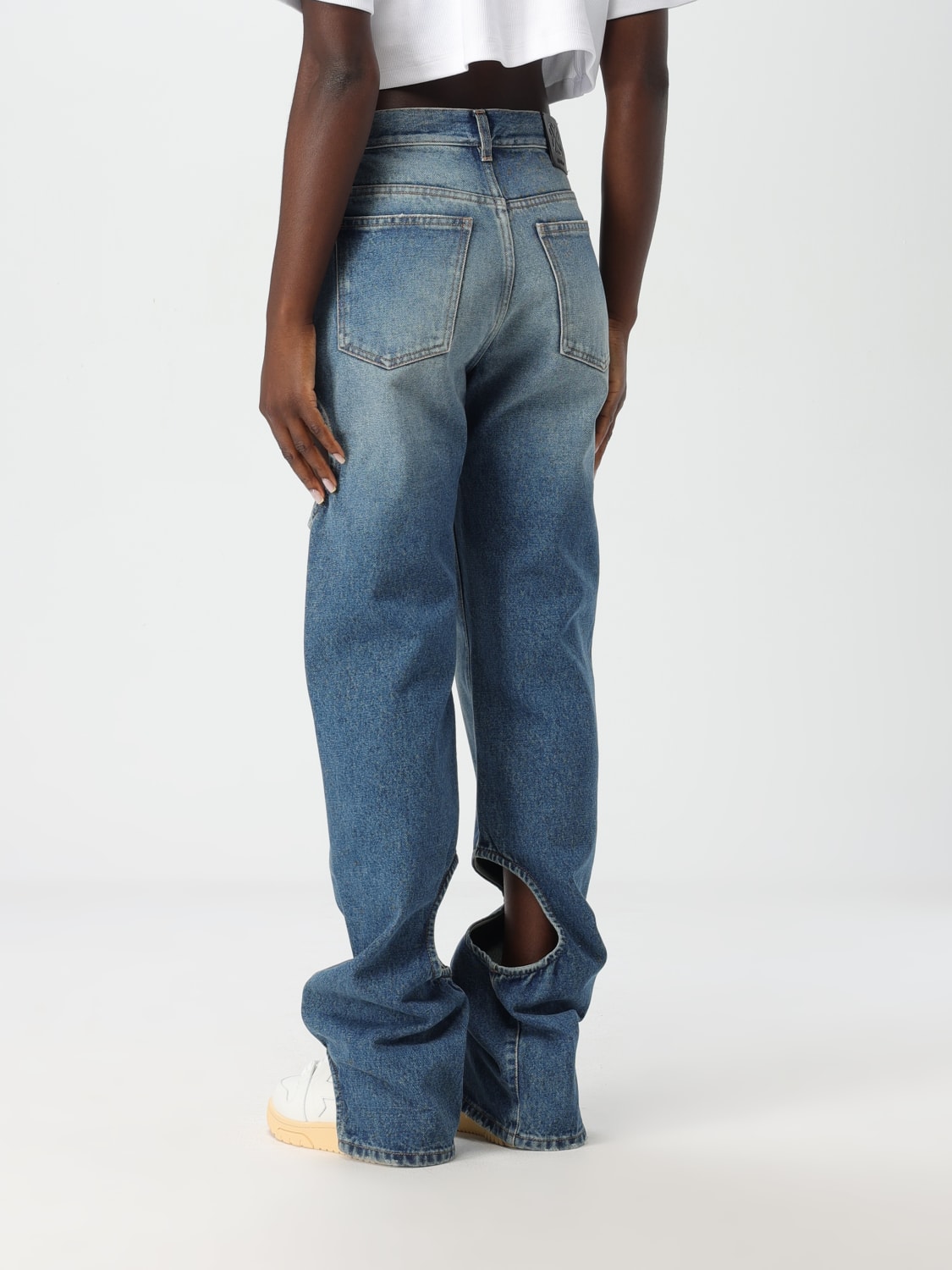 OFF-WHITE JEANS: Jeans woman Off-white, Blue - Img 3