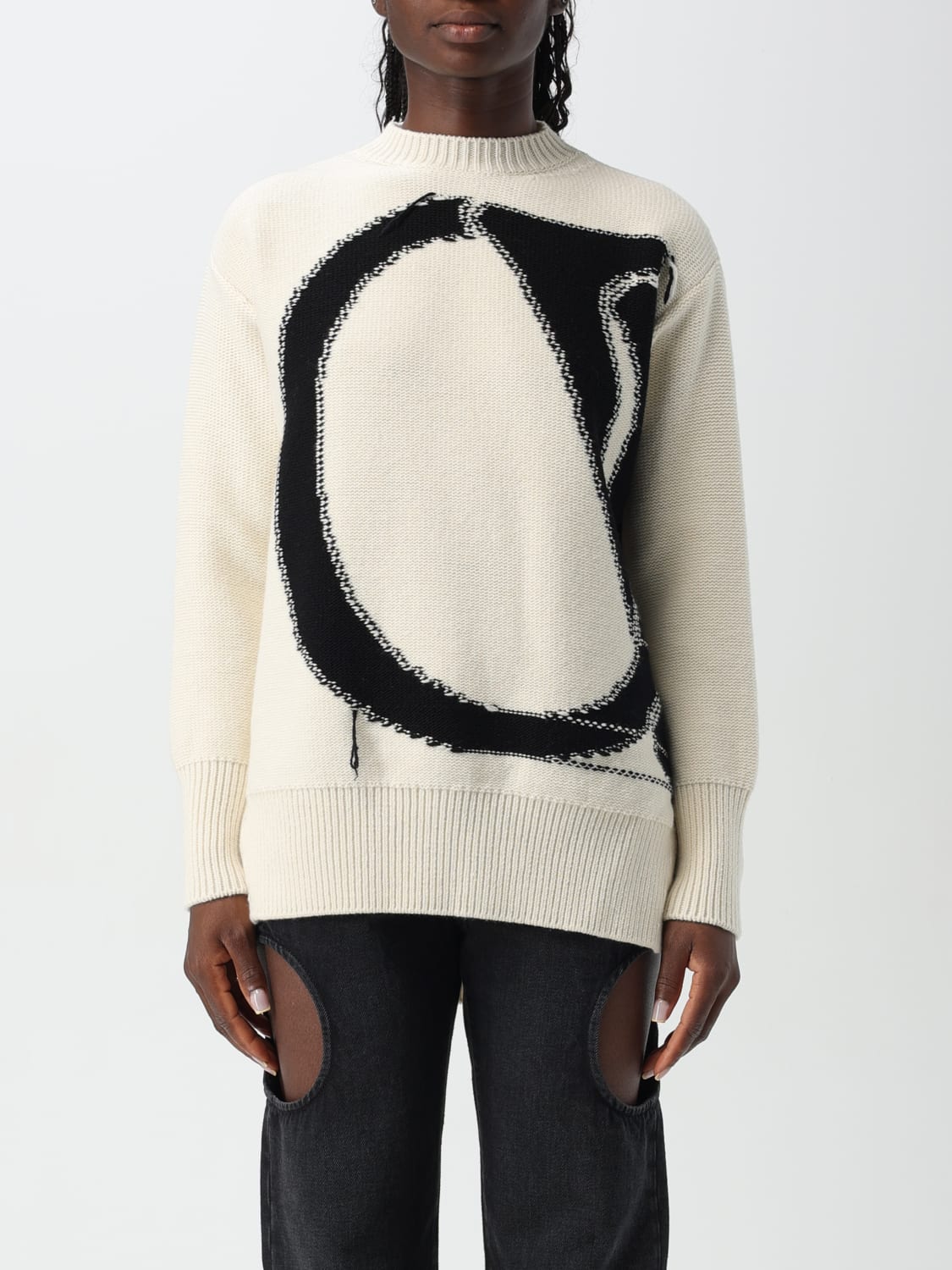 OFF-WHITE SWEATER: Sweater woman Off-white, White - Img 1