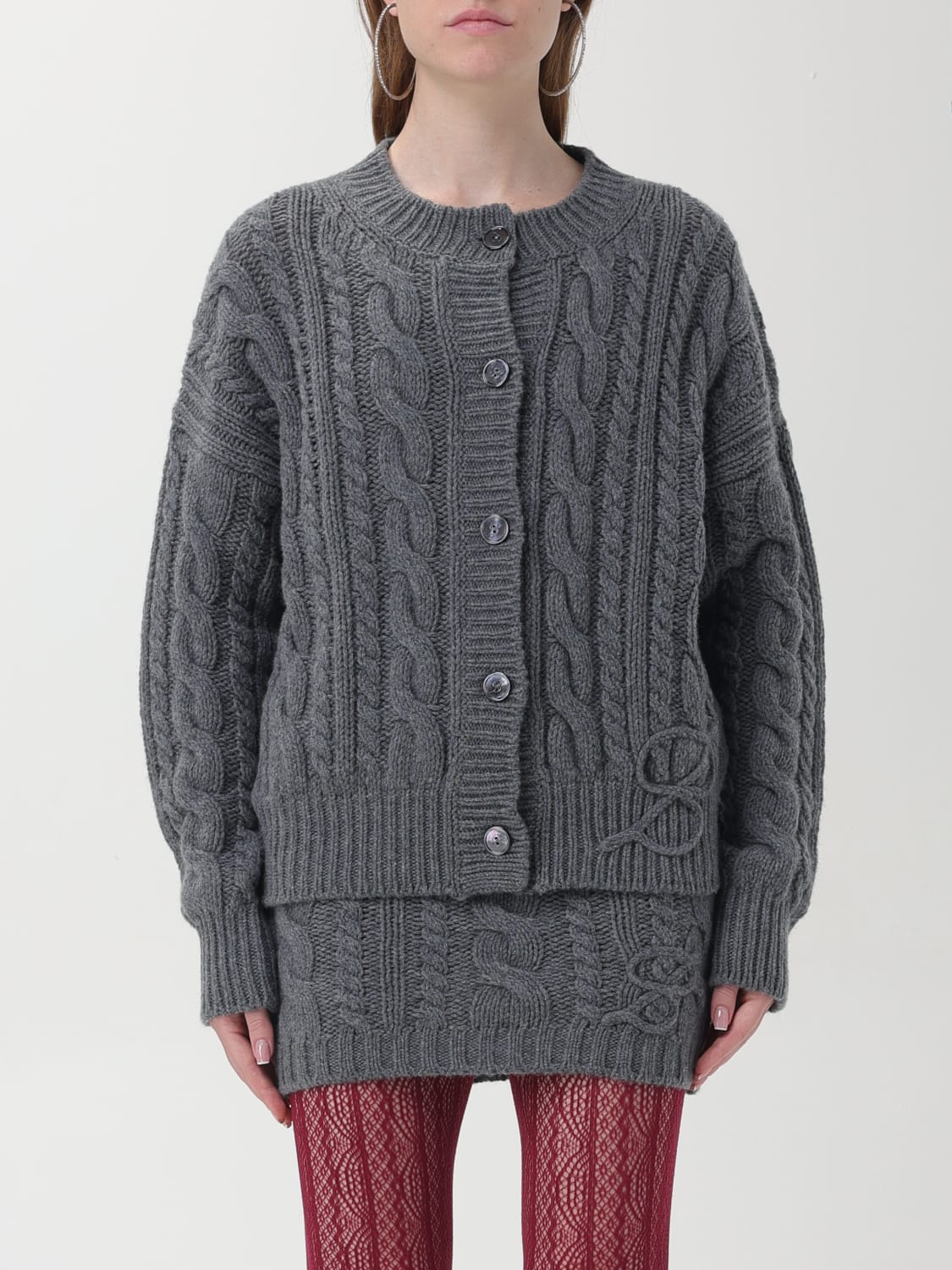 Giglio Cardigan in cashmere a trecce Blumarine