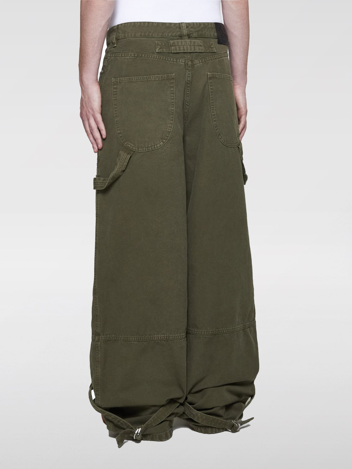 OFF-WHITE PANTS: Pants men Off-white, Green - Img 2