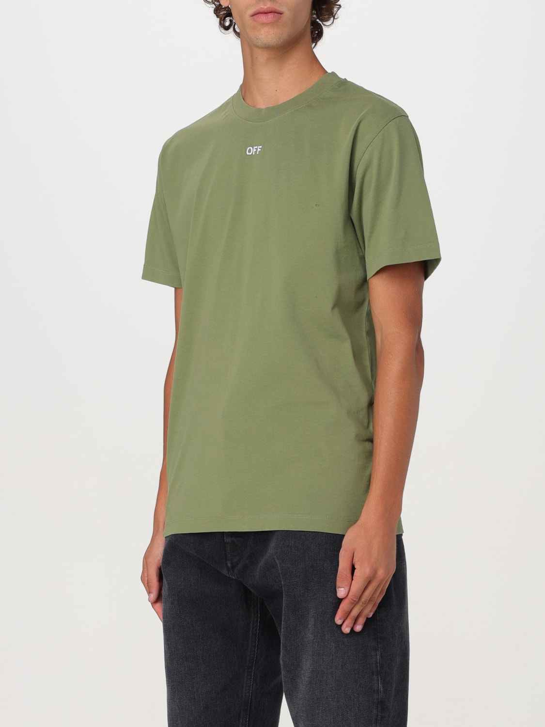 OFF-WHITE T-SHIRT: T-shirt men Off-white, Green - Img 3