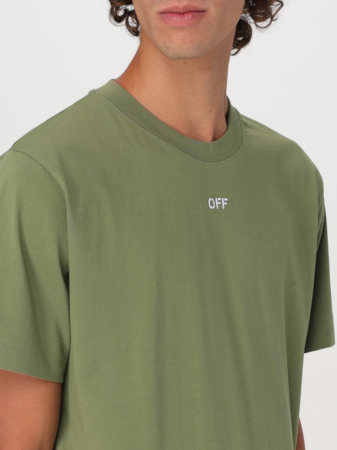 OFF-WHITE T-SHIRT: T-shirt men Off-white, Green - Img 4