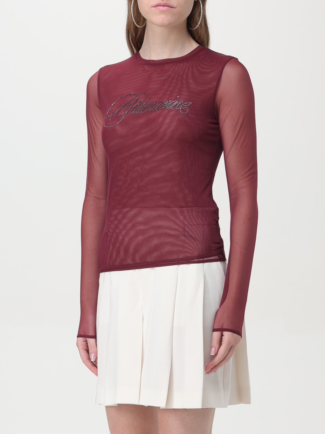 BLUMARINE TOP: Top woman Blumarine, Burgundy - Img 4