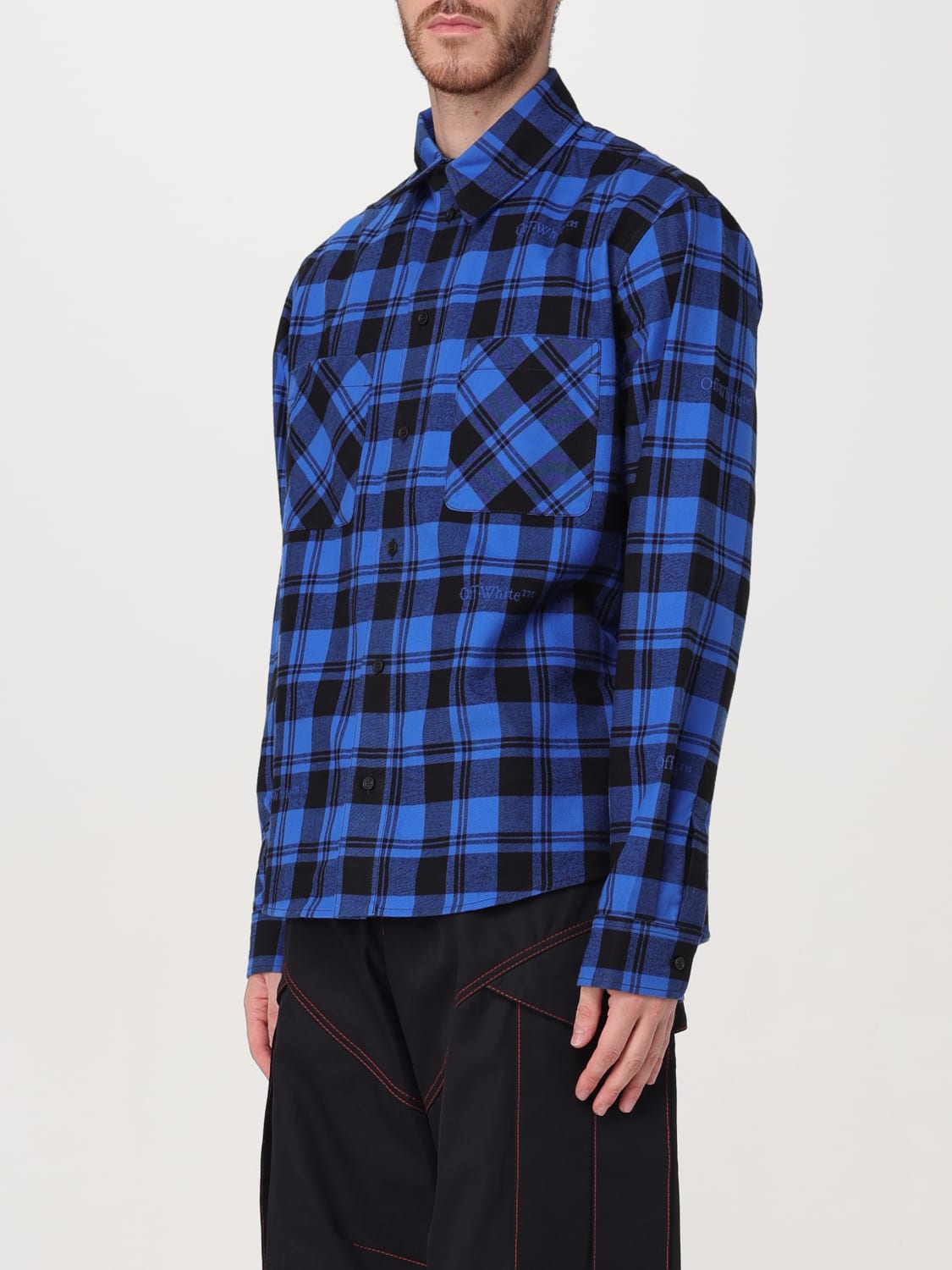 OFF-WHITE SHIRT: Shirt men Off-white, Blue - Img 4