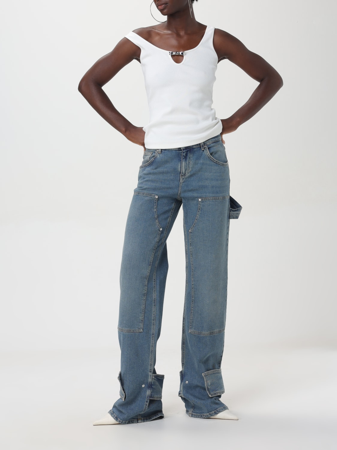 BLUMARINE JEANS: Jeans woman Blumarine, Denim - Img 2