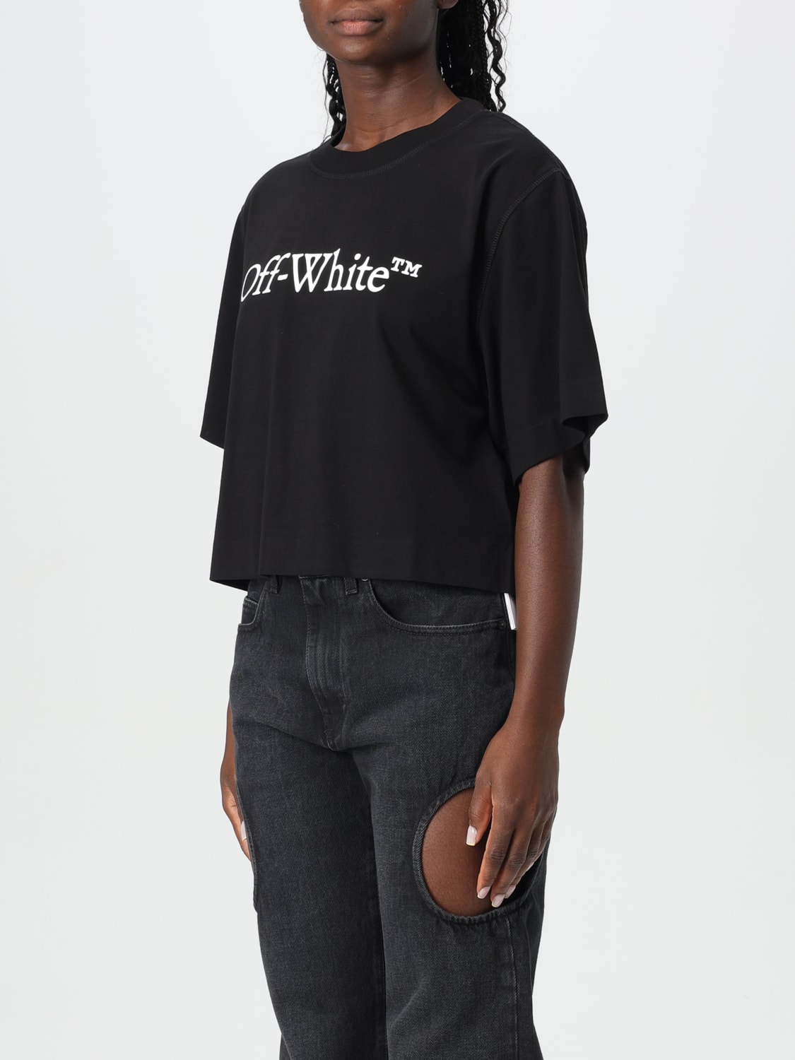 OFF-WHITE T-SHIRT: T-shirt woman Off-white, Black - Img 4