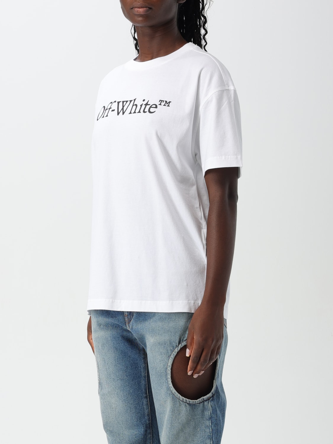 OFF-WHITE T-SHIRT: T-shirt woman Off-white, Black - Img 4