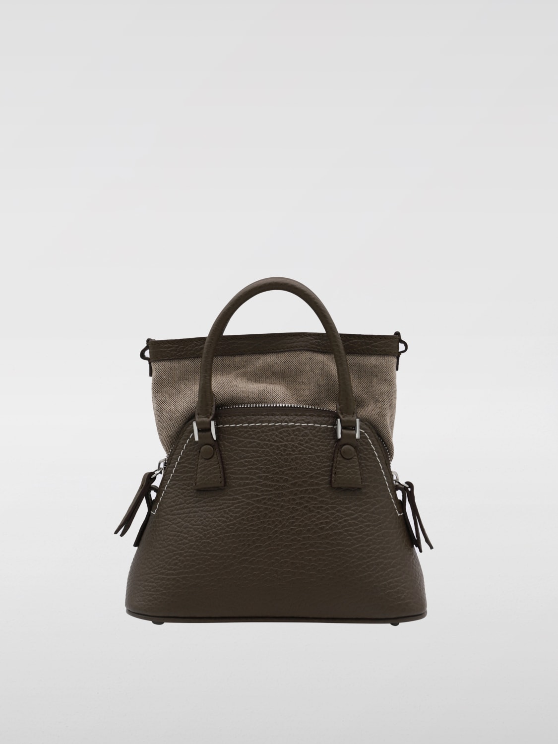 MAISON MARGIELA MINI BAG: Shoulder bag woman Maison Margiela, Brown - Img 2