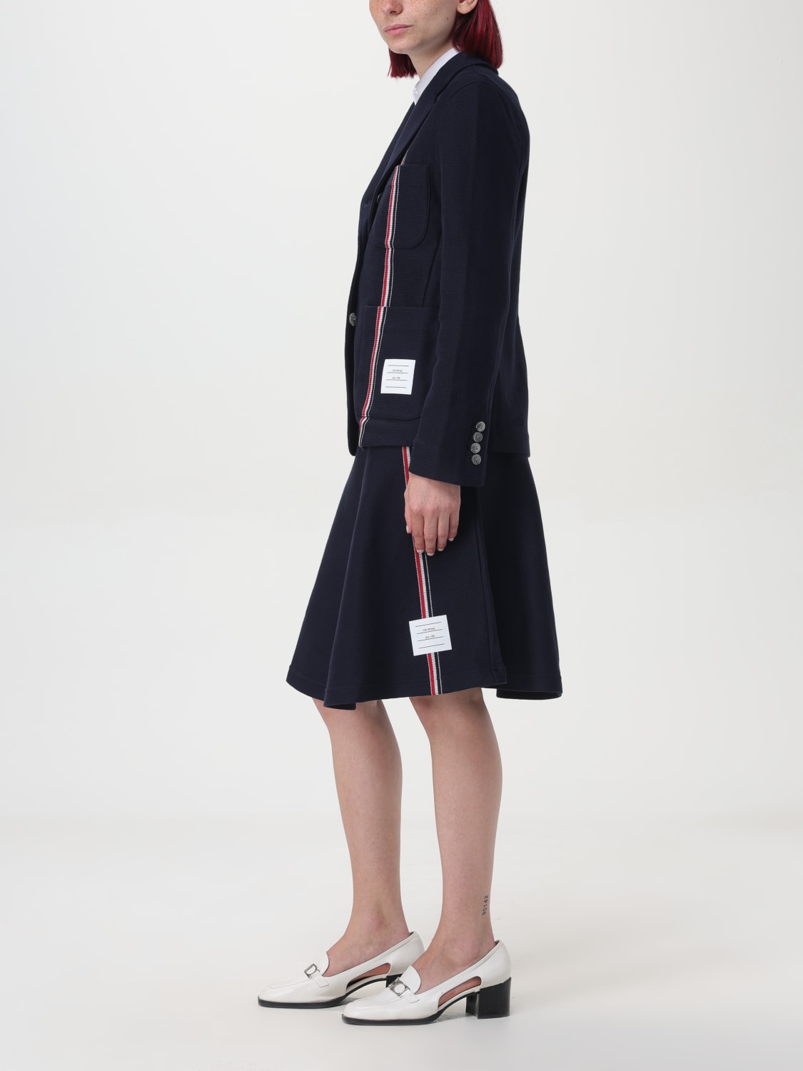 THOM BROWNE JUPE: Jupe femme Thom Browne, Bleu - Img 2