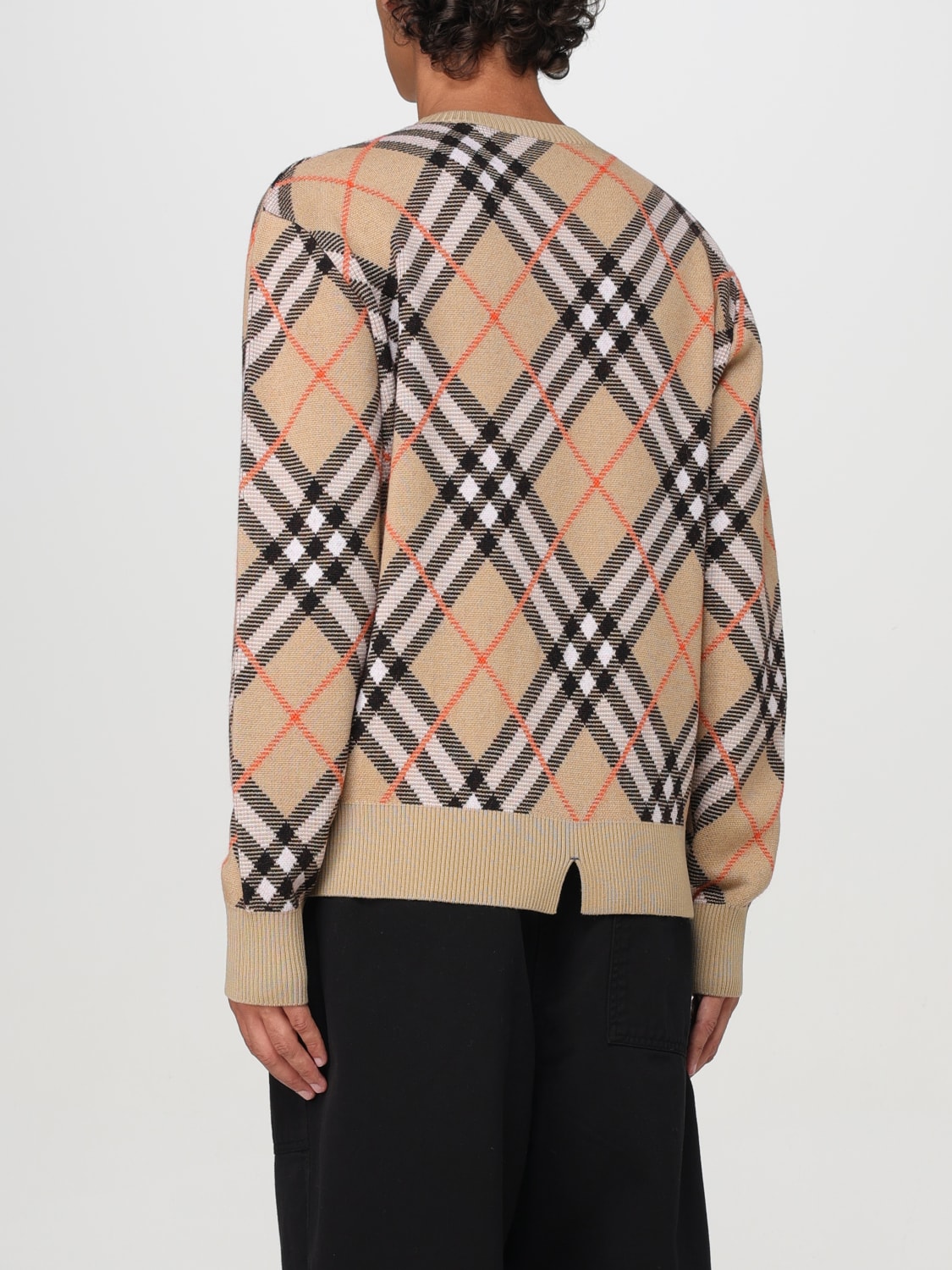 BURBERRY SWEATER: Sweater men Burberry, Beige - Img 3