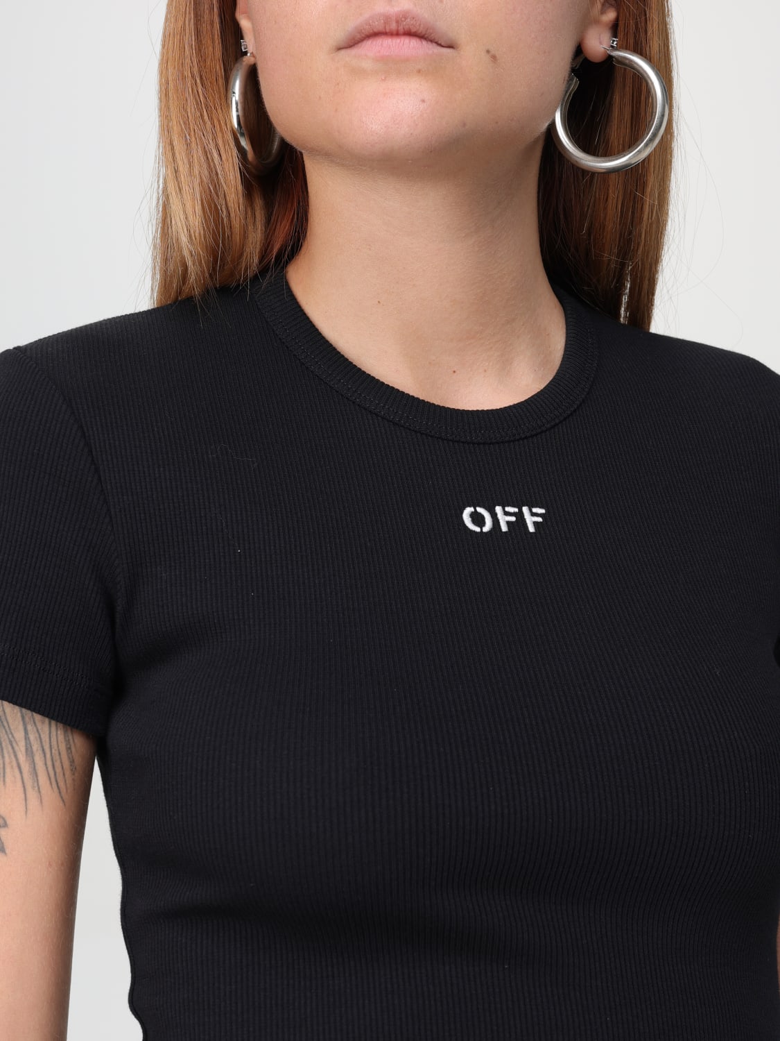 OFF-WHITE T-SHIRT: T-shirt woman Off-white, Black - Img 5