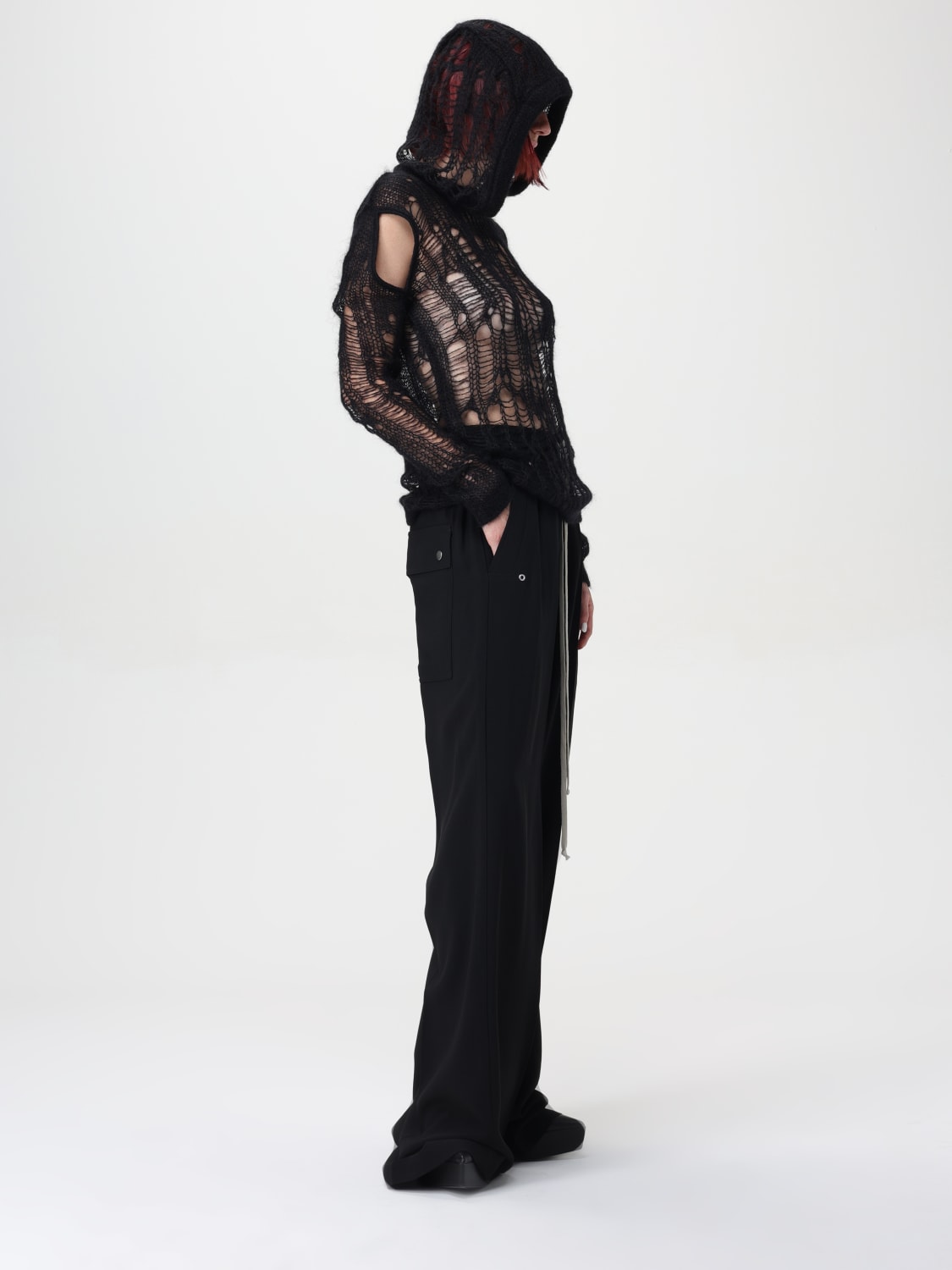 RICK OWENS MAGLIA: Maglia traforata Rick Owens, Nero - Img 2