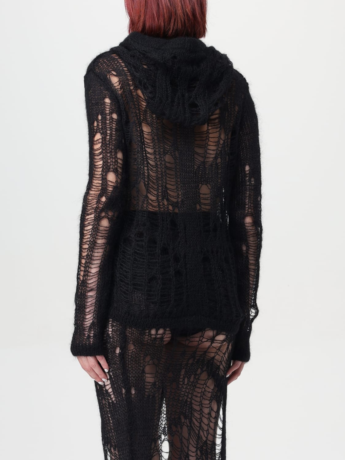 RICK OWENS MAGLIA: Maglia traforata Rick Owens, Nero - Img 3