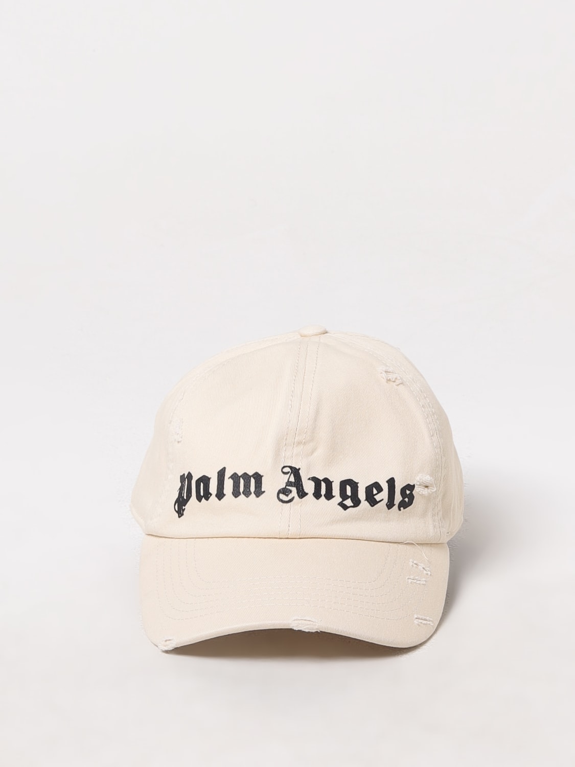 PALM ANGELS CAPPELLO: Cappello Palm Angels in cotone con logo , Bianco - Img 2