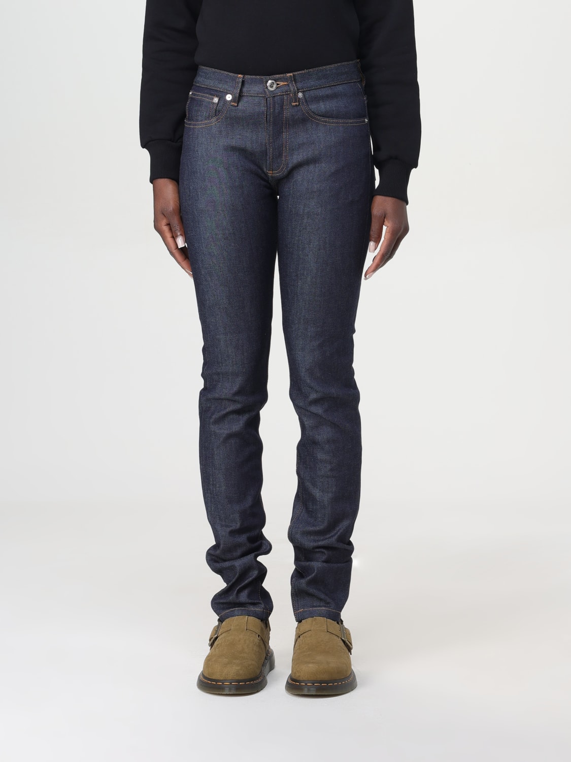 Giglio Jeans a vita bassa A.P.C. in denim di cotone