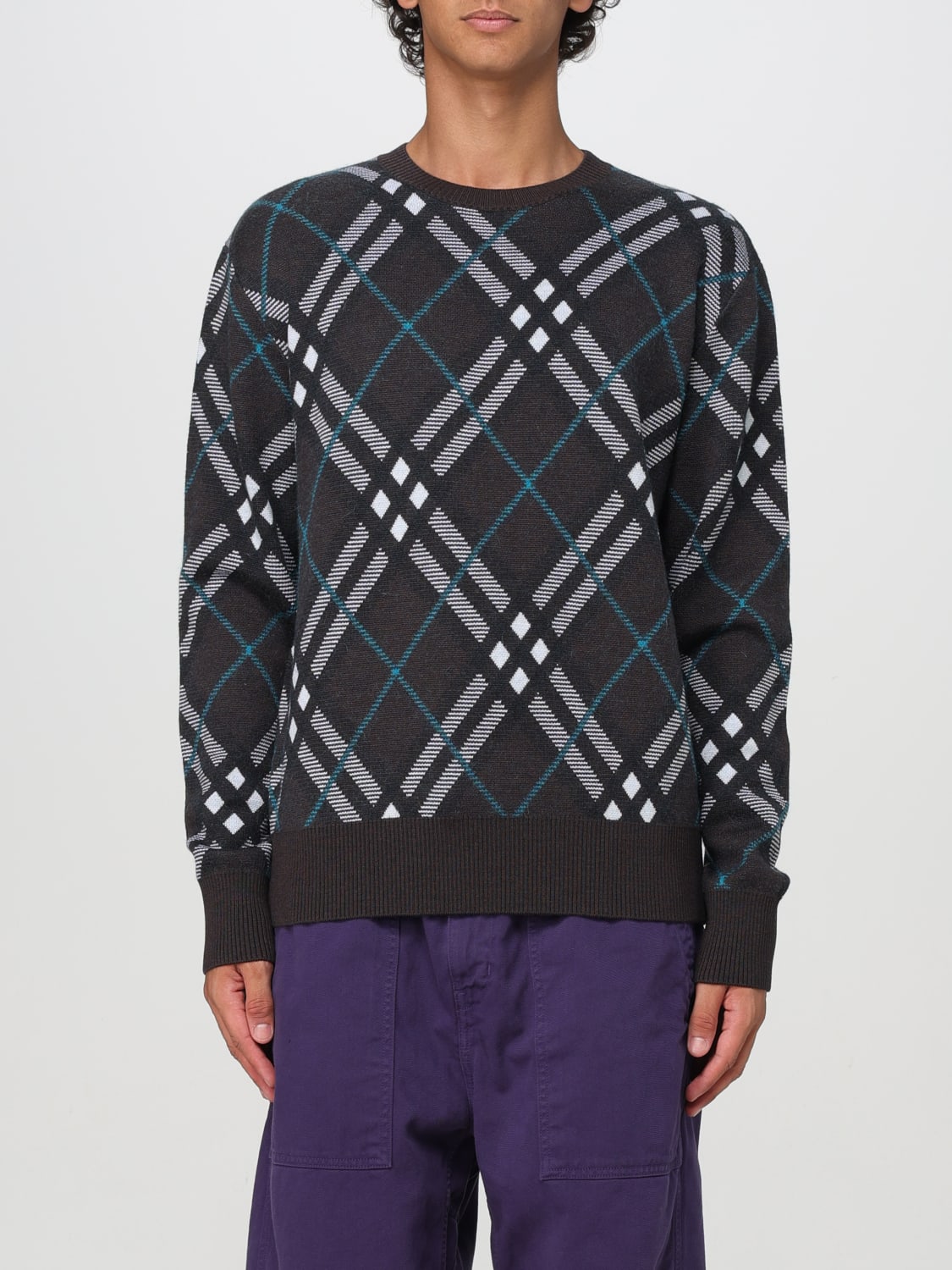 BURBERRY SWEATER: Sweater men Burberry, Black - Img 1