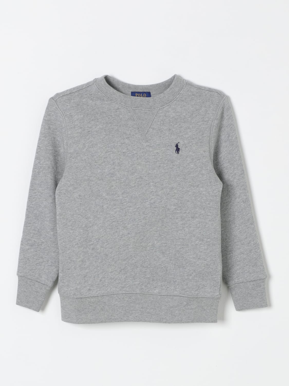 POLO RALPH LAUREN SWEATER: Sweater kids Polo Ralph Lauren, Grey - Img 1