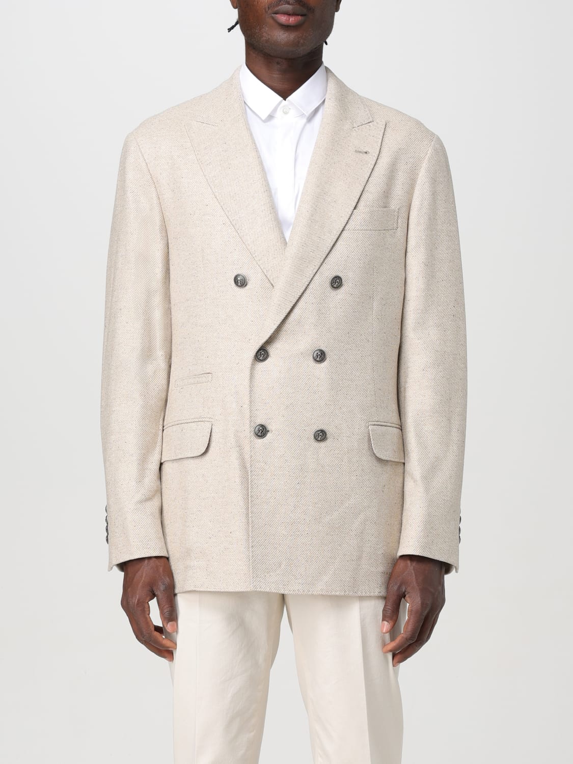 BRUNELLO CUCINELLI BLAZER: Blazer men Brunello Cucinelli, Beige - Img 1