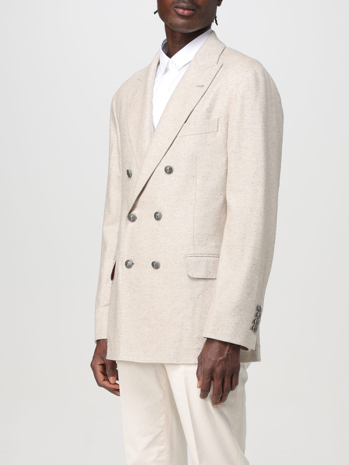 BRUNELLO CUCINELLI BLAZER: Blazer men Brunello Cucinelli, Beige - Img 4