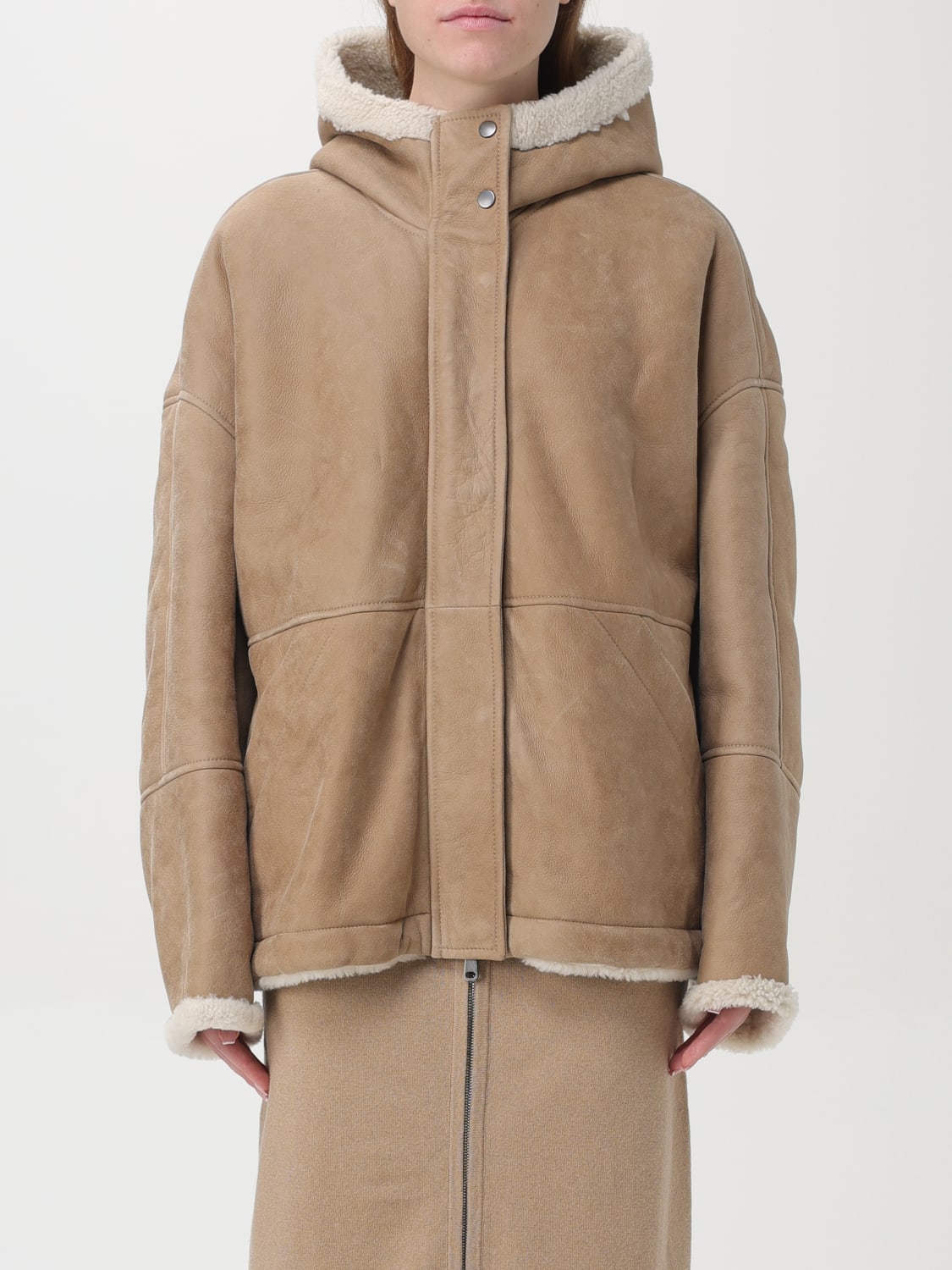 Giglio Giacca Reversibile In Shearling Brunello Cucinelli