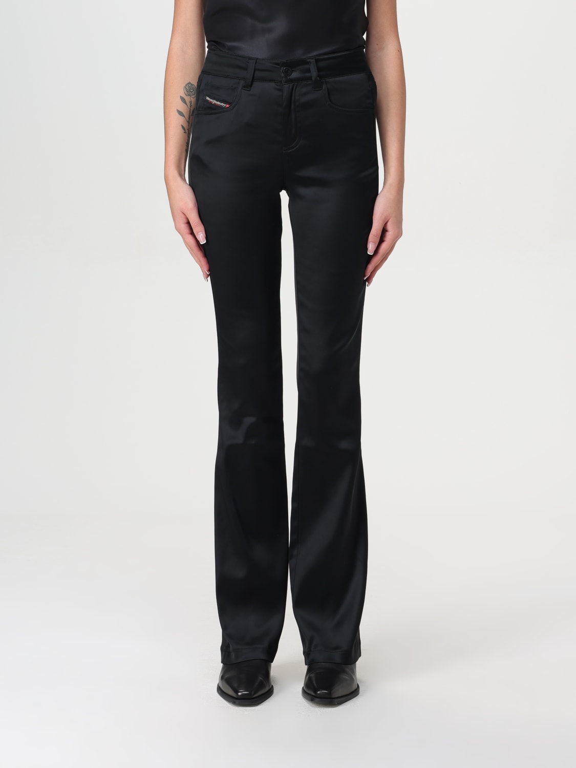 DIESEL PANTS: Pants woman Diesel, Black - Img 1