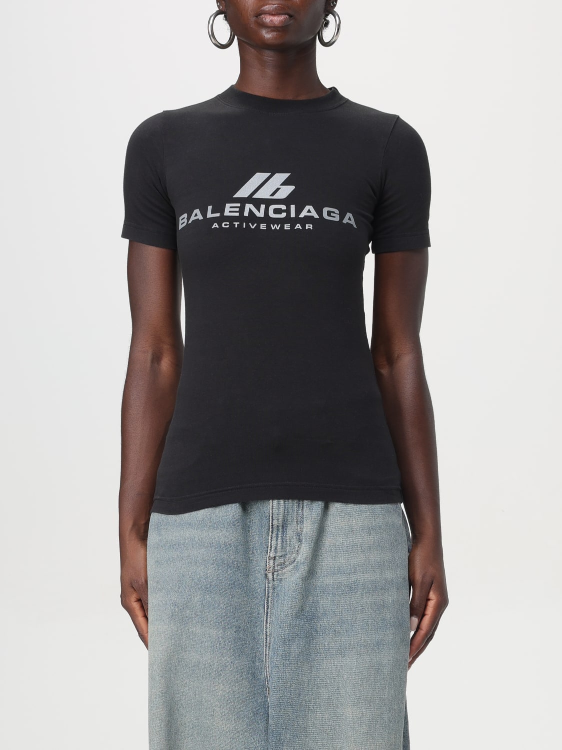 BALENCIAGA T恤: T恤 女士 Balenciaga, 黑色 - Img 1