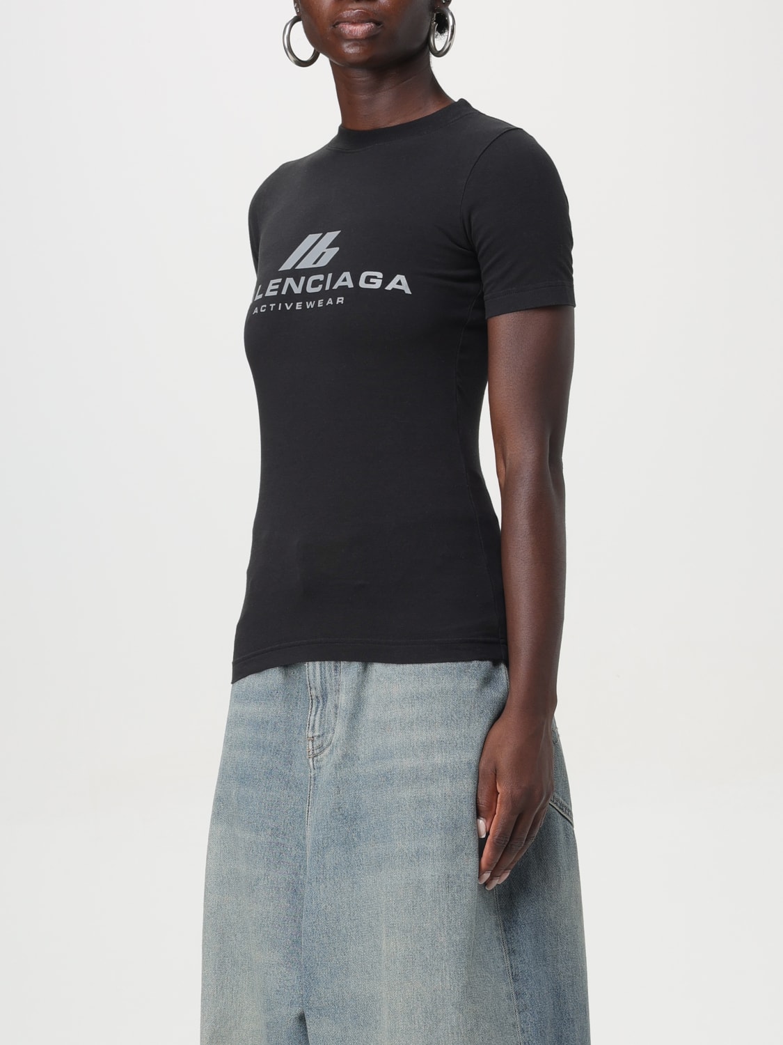 BALENCIAGA T-SHIRT: T-shirt woman Balenciaga, Black - Img 4