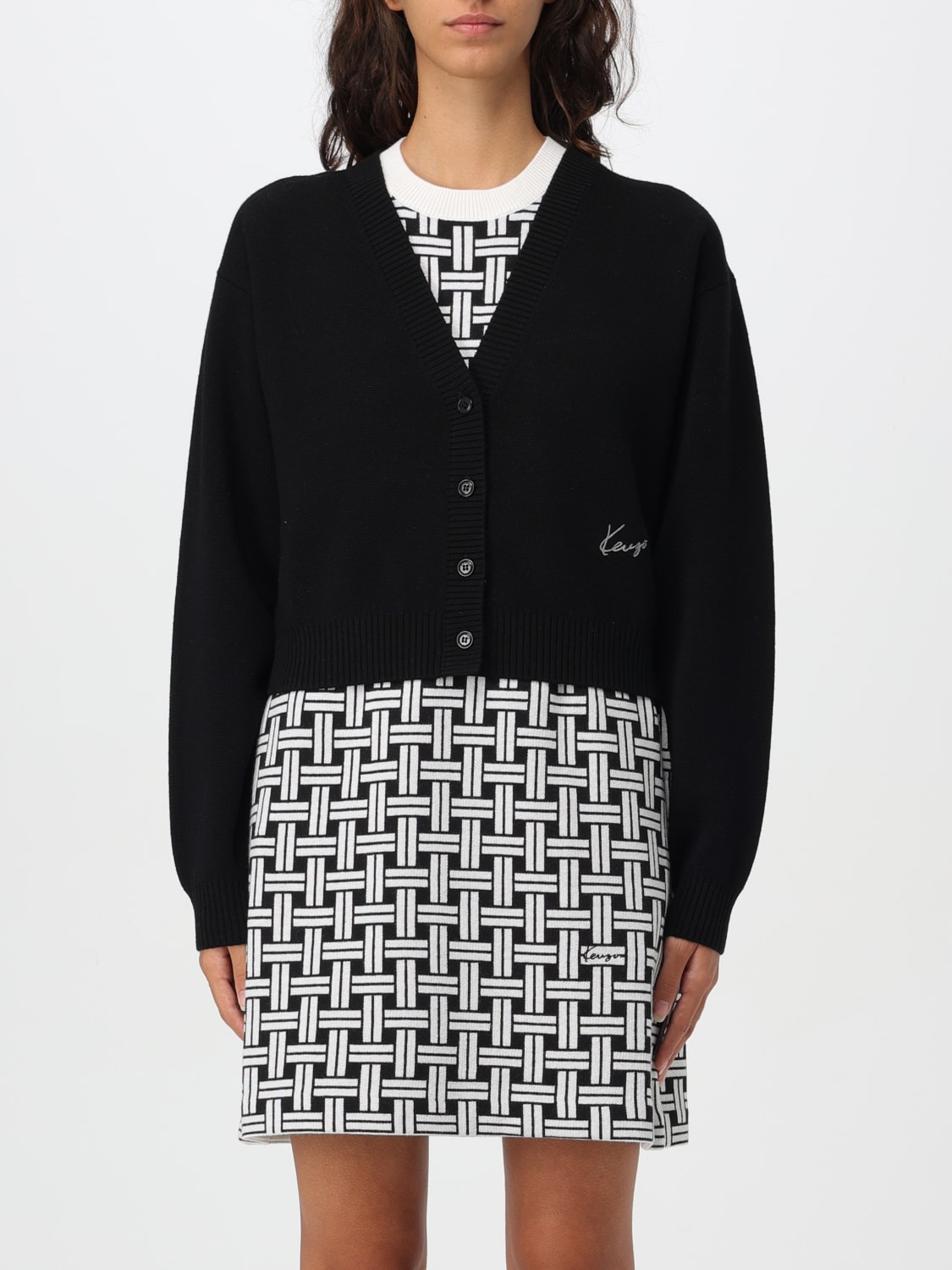 KENZO CARDIGAN: Cardigan woman Kenzo, Black - Img 1