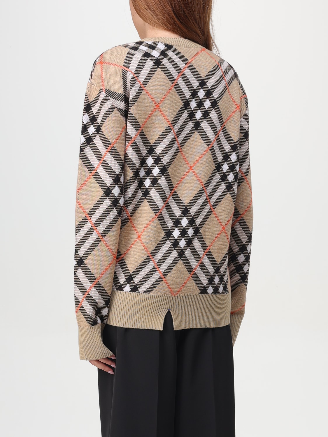 BURBERRY SWEATER: Sweater woman Burberry, Beige - Img 3