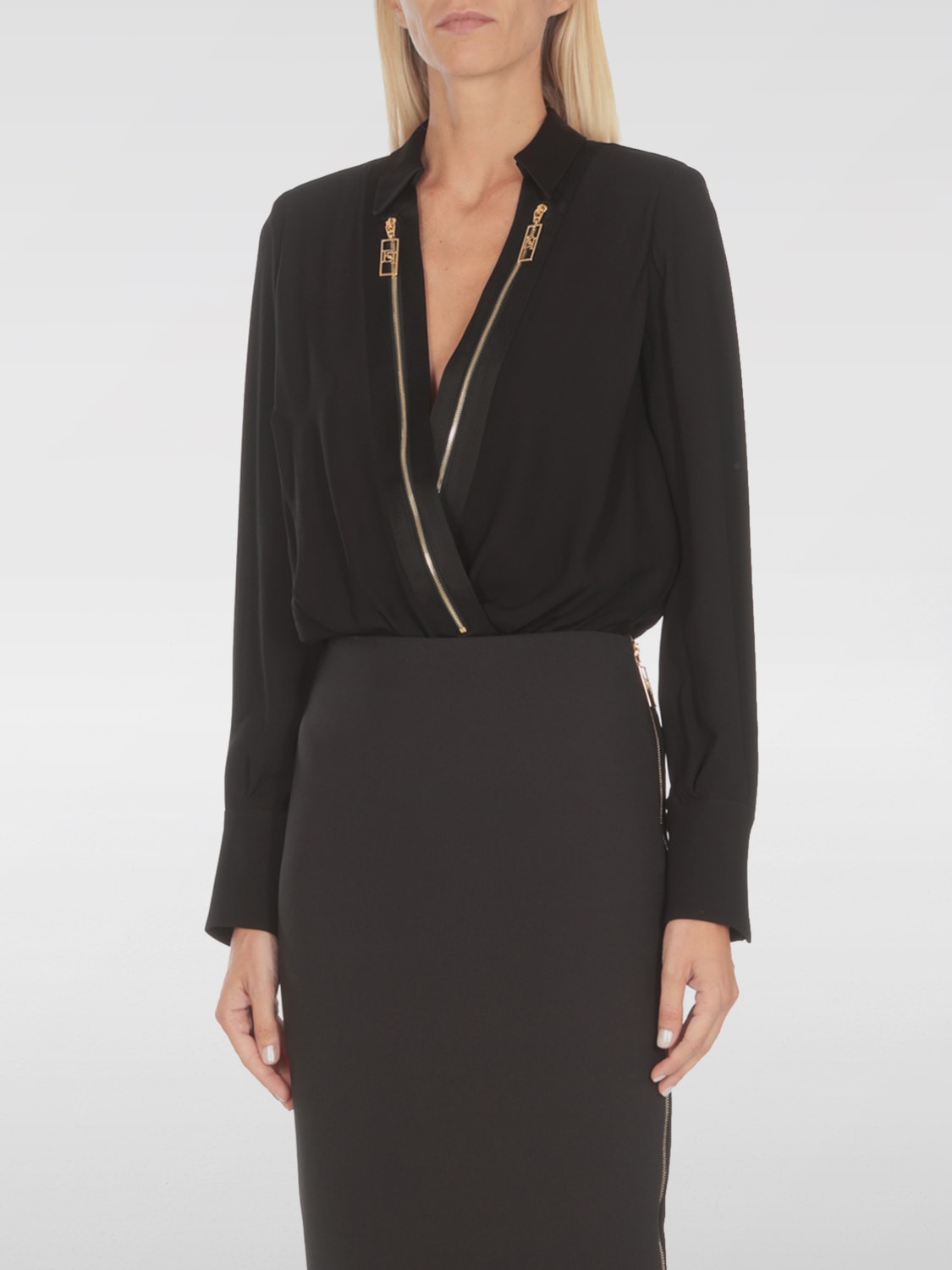 ELISABETTA FRANCHI BODY: Shirt woman Elisabetta Franchi, Black - Img 1