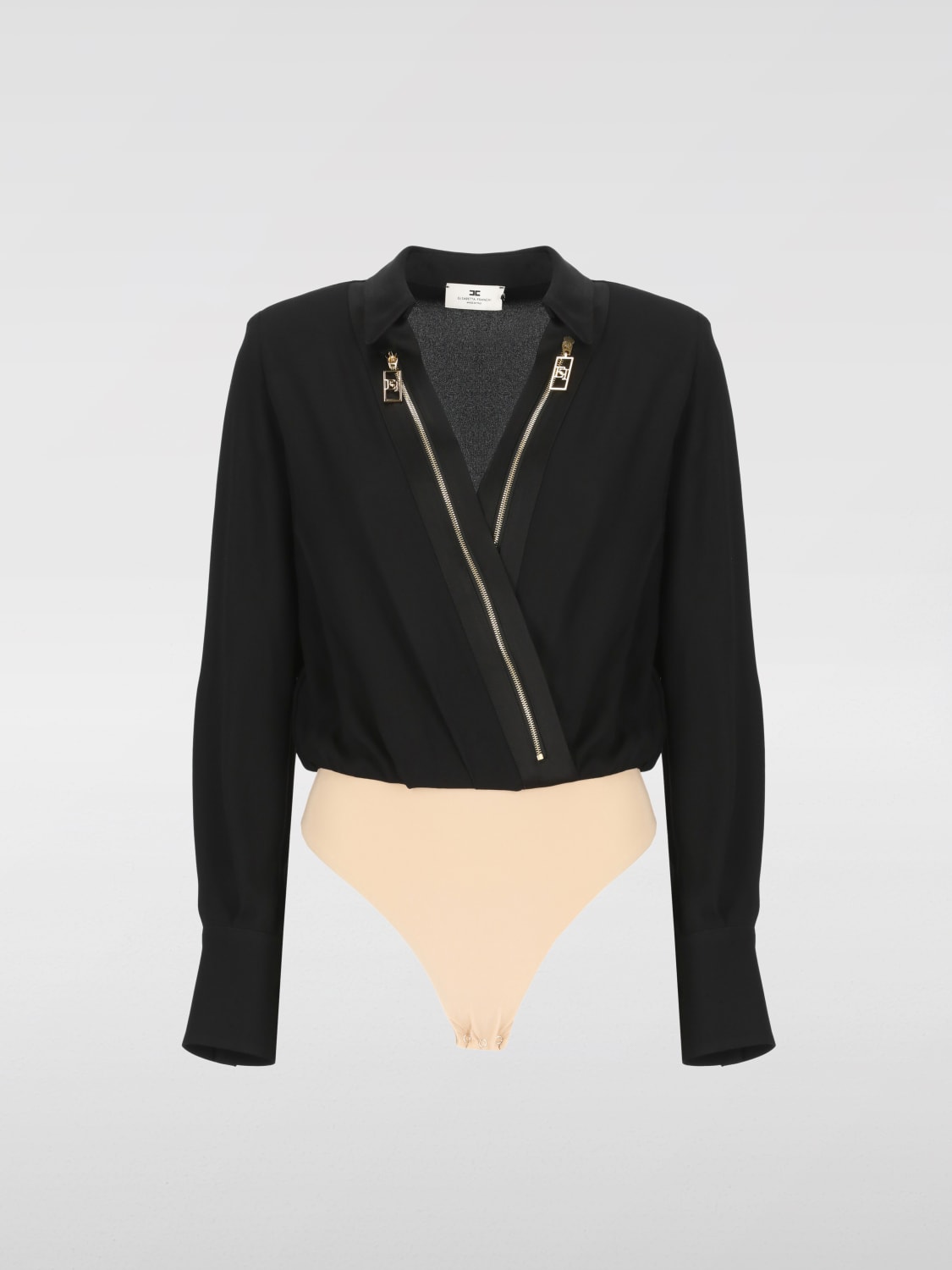 ELISABETTA FRANCHI BODY: Shirt woman Elisabetta Franchi, Black - Img 2