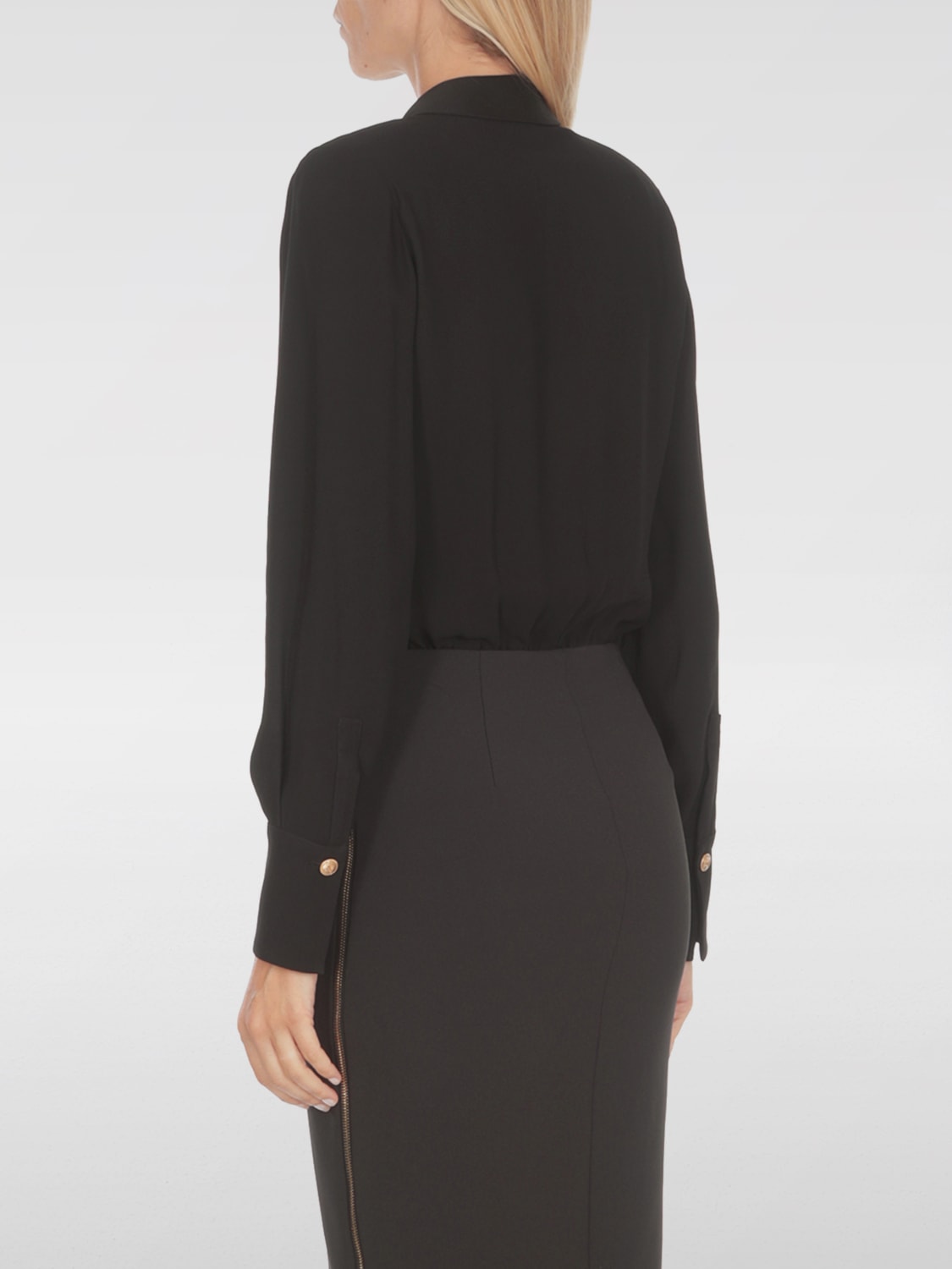 ELISABETTA FRANCHI BODY: Shirt woman Elisabetta Franchi, Black - Img 3