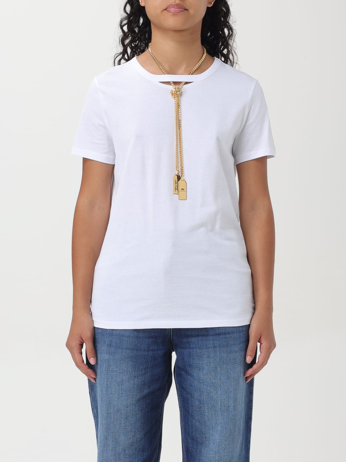 ELISABETTA FRANCHI T-SHIRT: T-shirt woman Elisabetta Franchi, White - Img 1