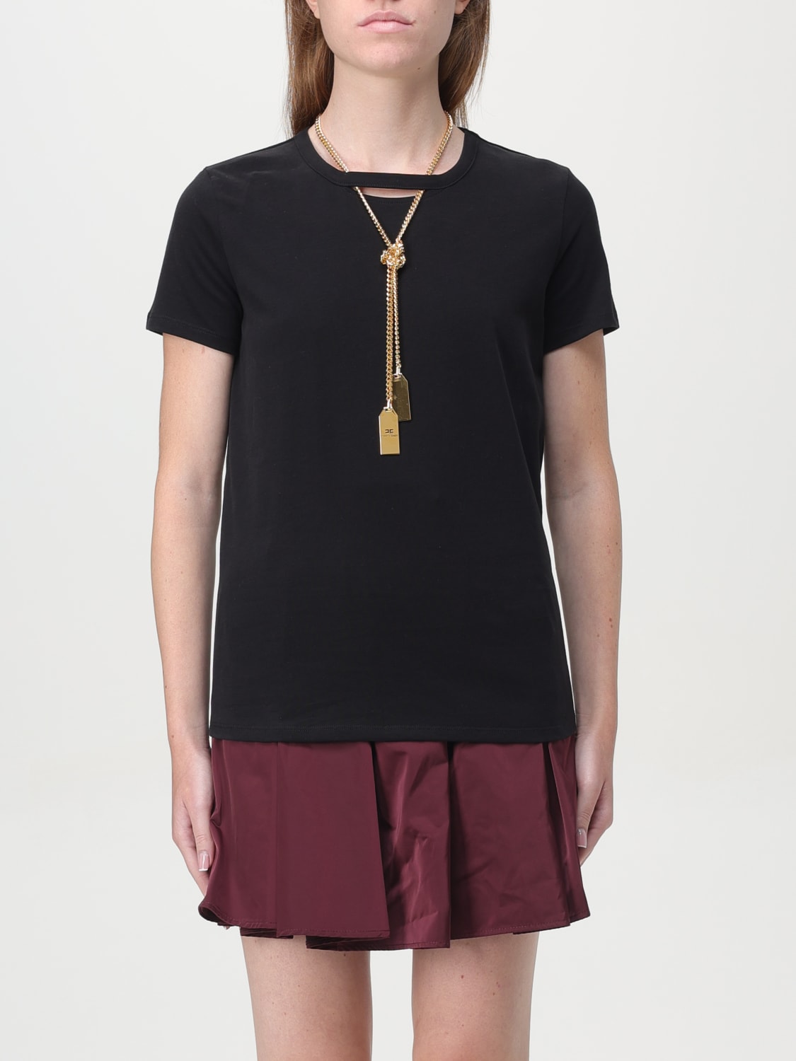 ELISABETTA FRANCHI T-SHIRT: T-shirt woman Elisabetta Franchi, Black - Img 1