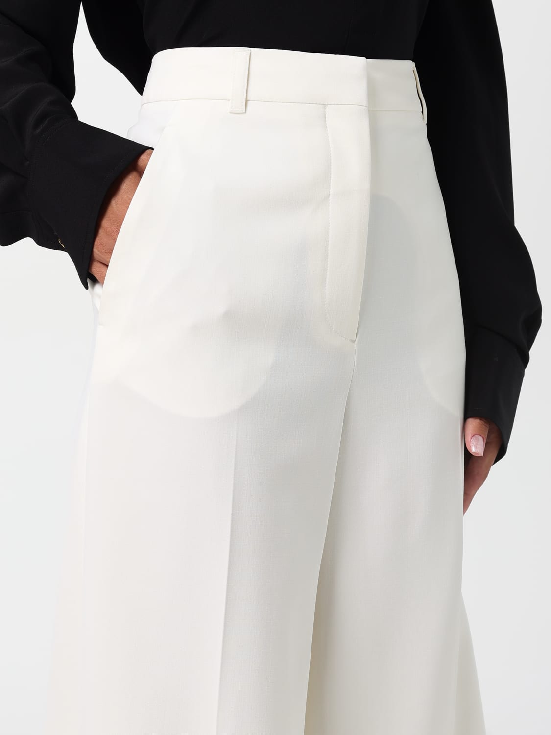 STELLA MCCARTNEY PANTALONE: Pantalone Stella McCartney in lana , Crema - Img 4