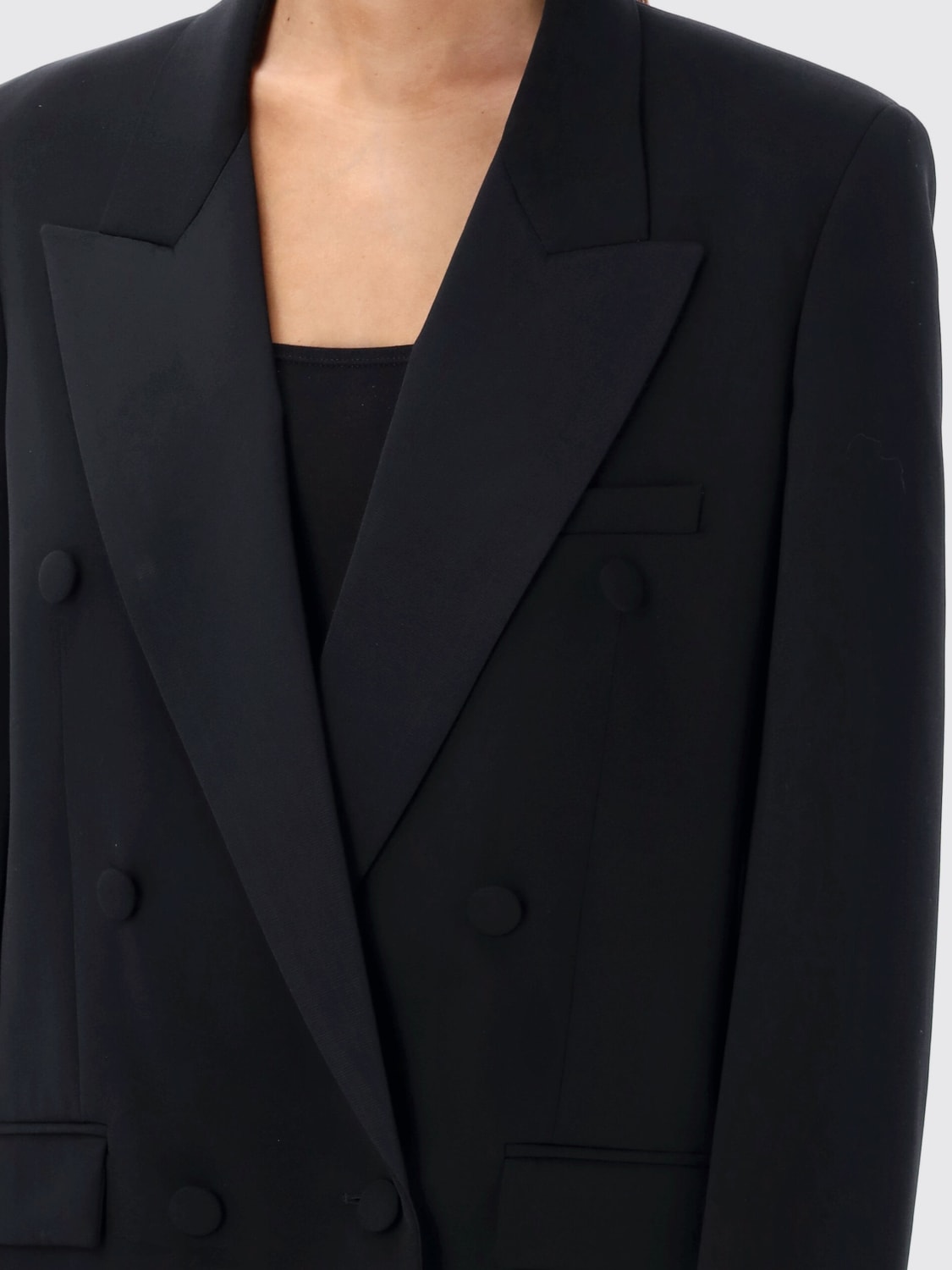 STELLA MCCARTNEY BLAZER: Blazer a doppiopetto Stella McCartney, Nero - Img 3