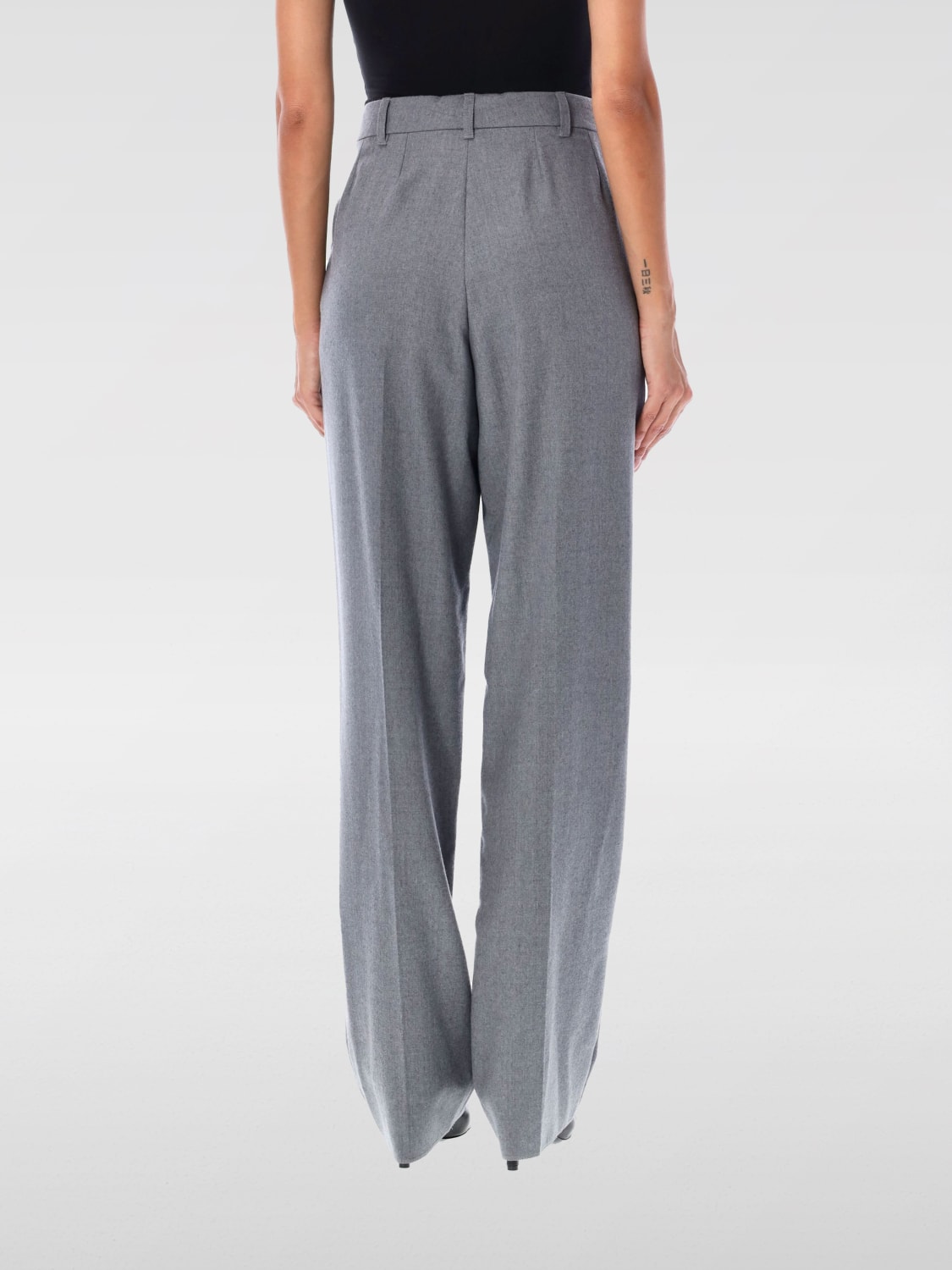 STELLA MCCARTNEY PANTALONE: Pantalone Stella McCartney in lana con pinces , Grigio - Img 2