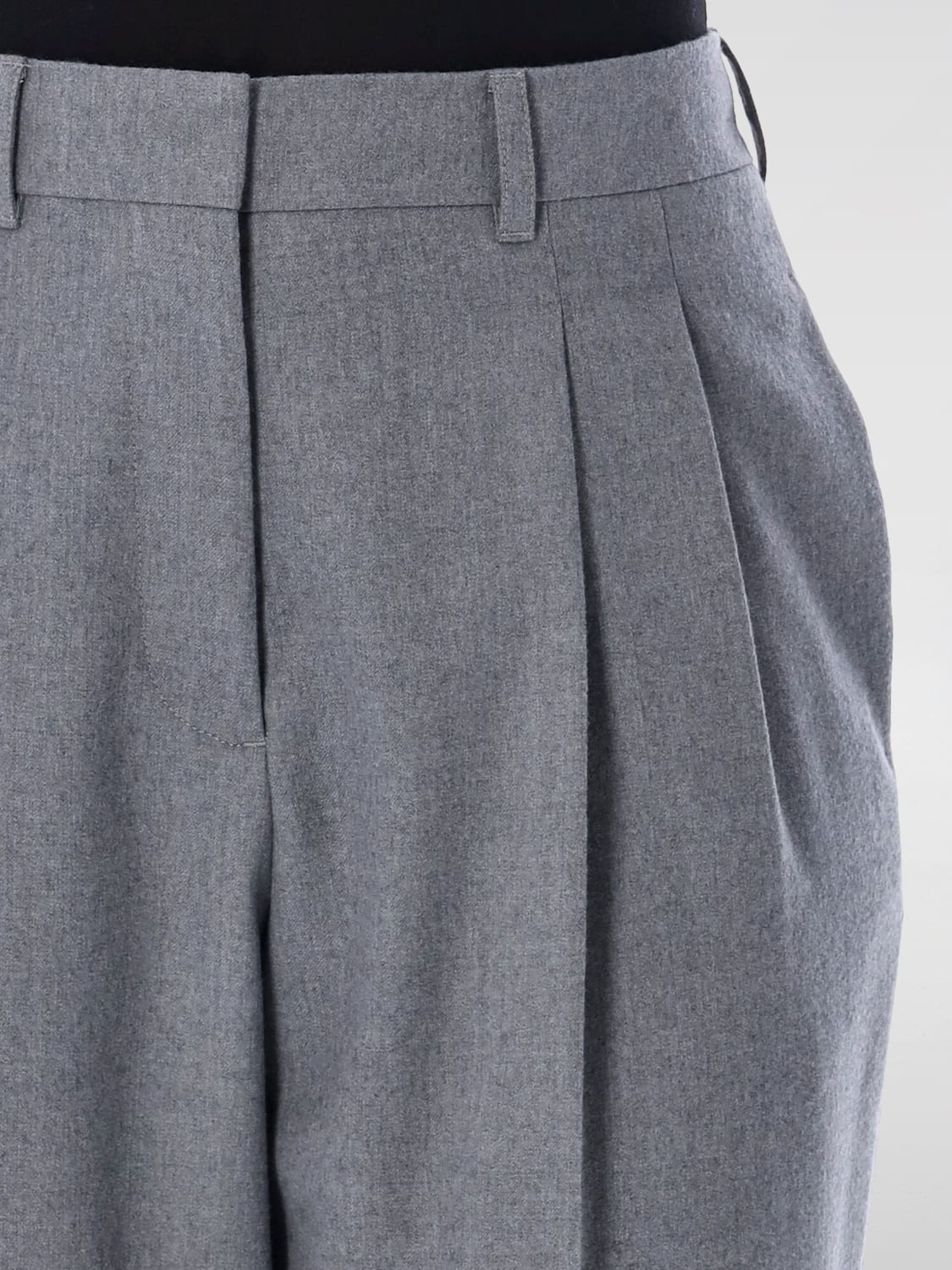 STELLA MCCARTNEY PANTALONE: Pantalone Stella McCartney in lana con pinces , Grigio - Img 3