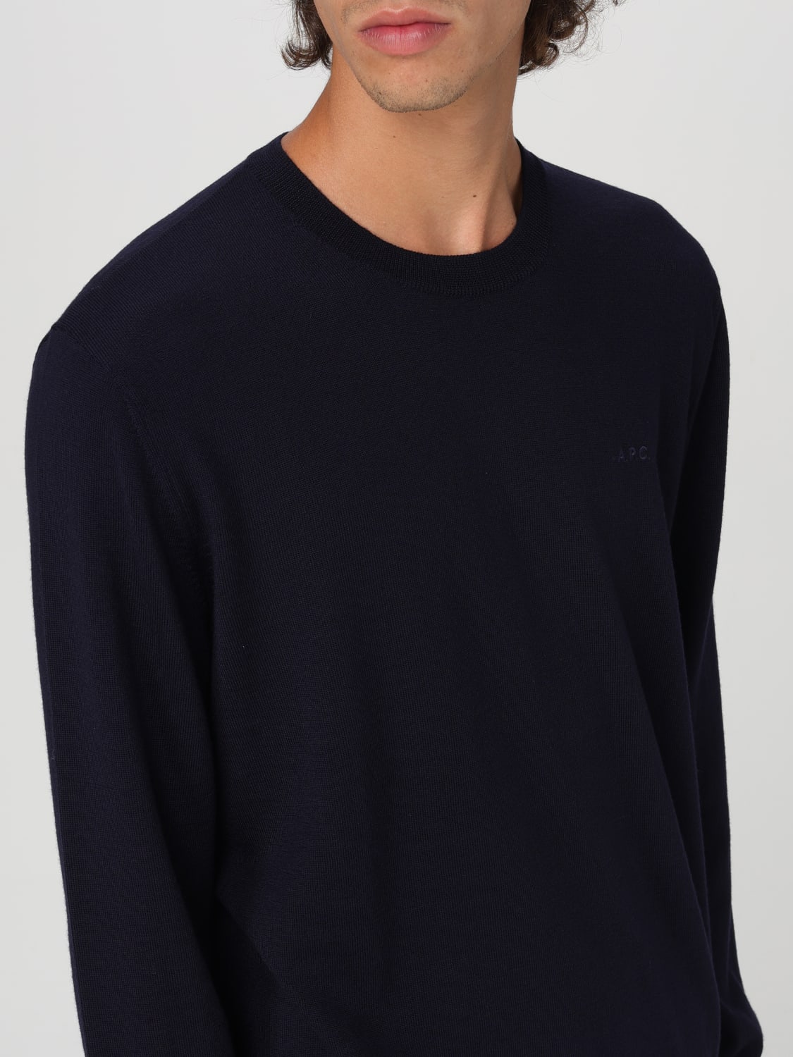 A.P.C. SWEATER: Sweater men A.P.C., Blue - Img 3