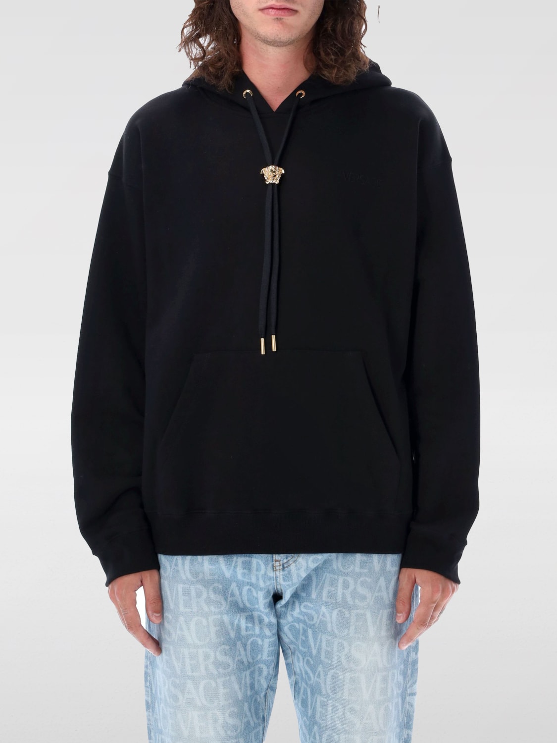 VERSACE SWEATSHIRT: Sweatshirt men Versace, Black - Img 1