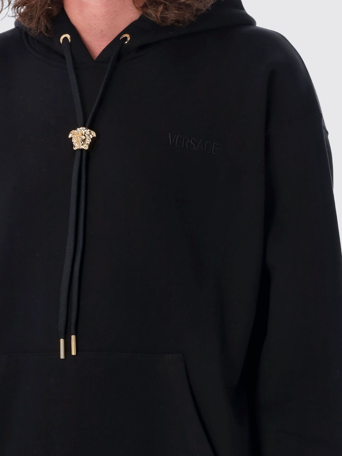 VERSACE SWEATSHIRT: Sweatshirt men Versace, Black - Img 3