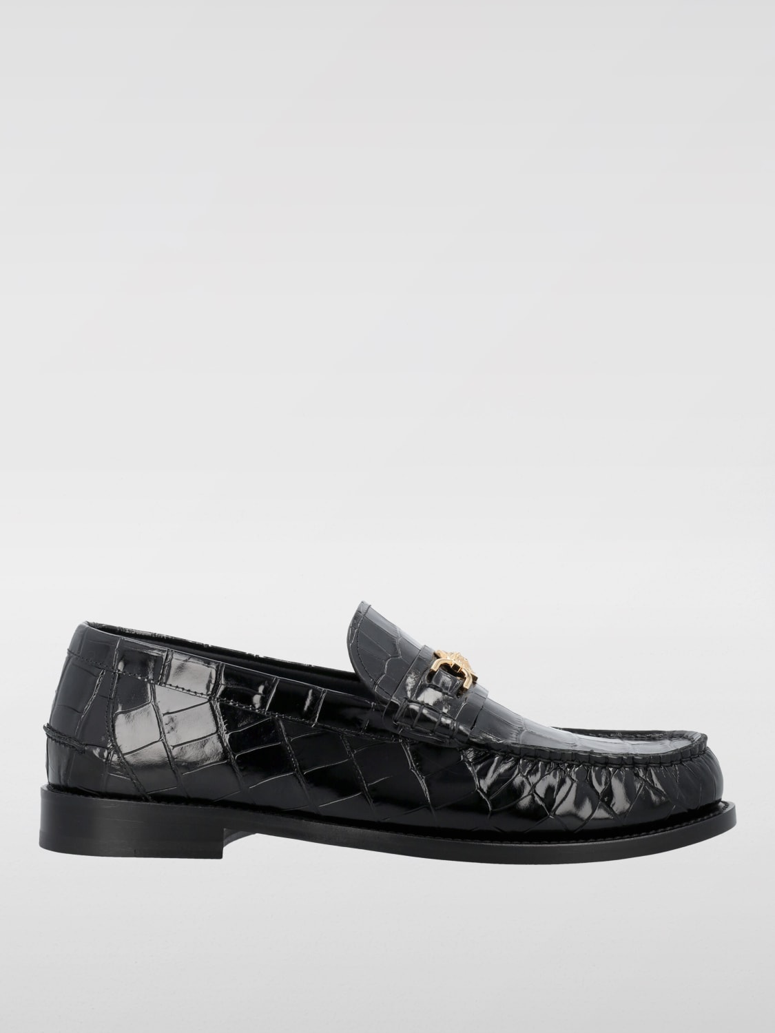 VERSACE MOKASSINS: Flache schuhe damen Versace, Schwarz - Img 1