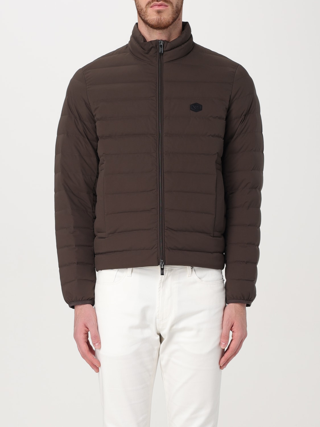 Giglio Giubbotto Emporio Armani in nylon trapuntato