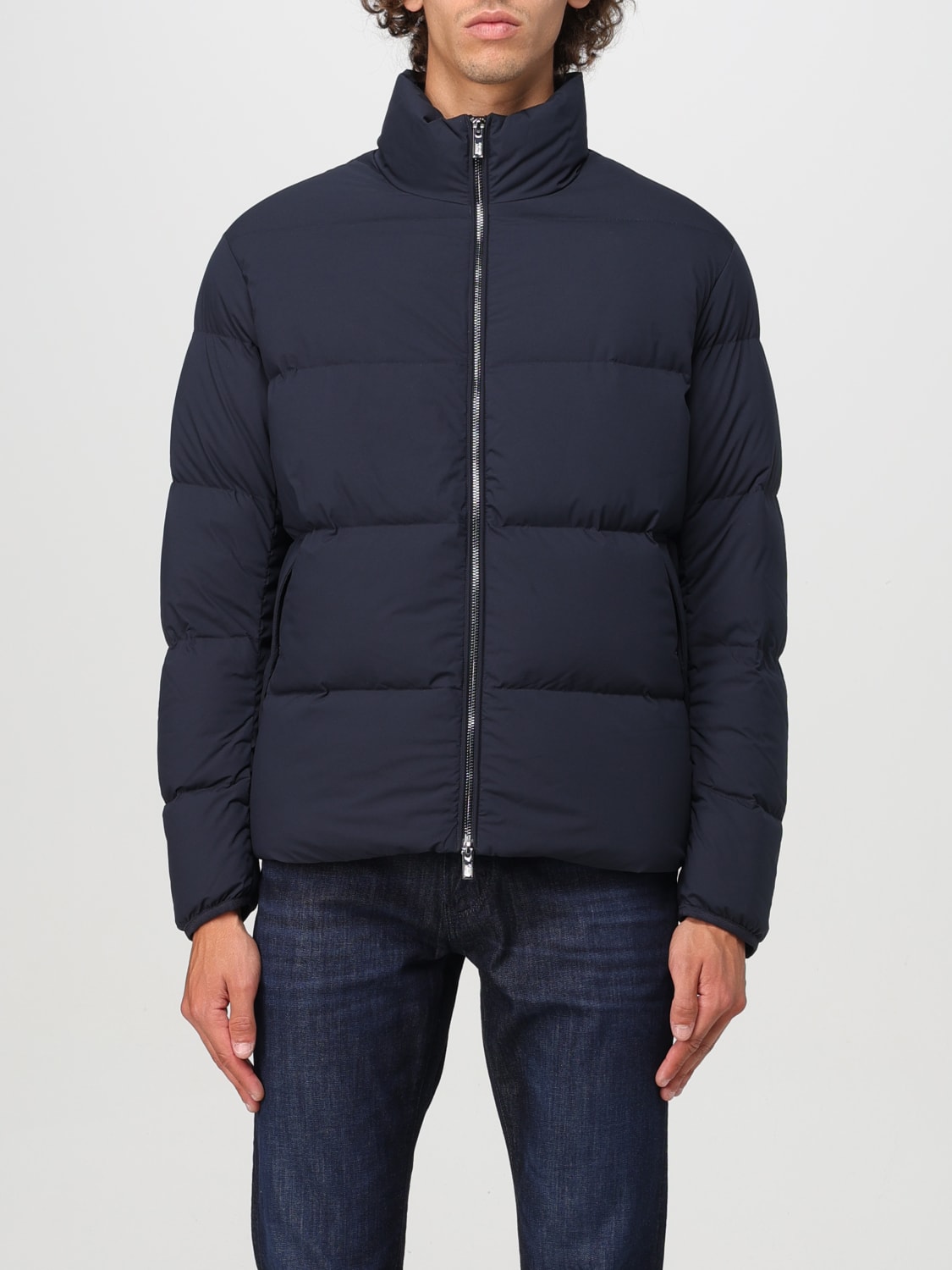 Giglio Giubbotto Emporio Armani in nylon imbottito