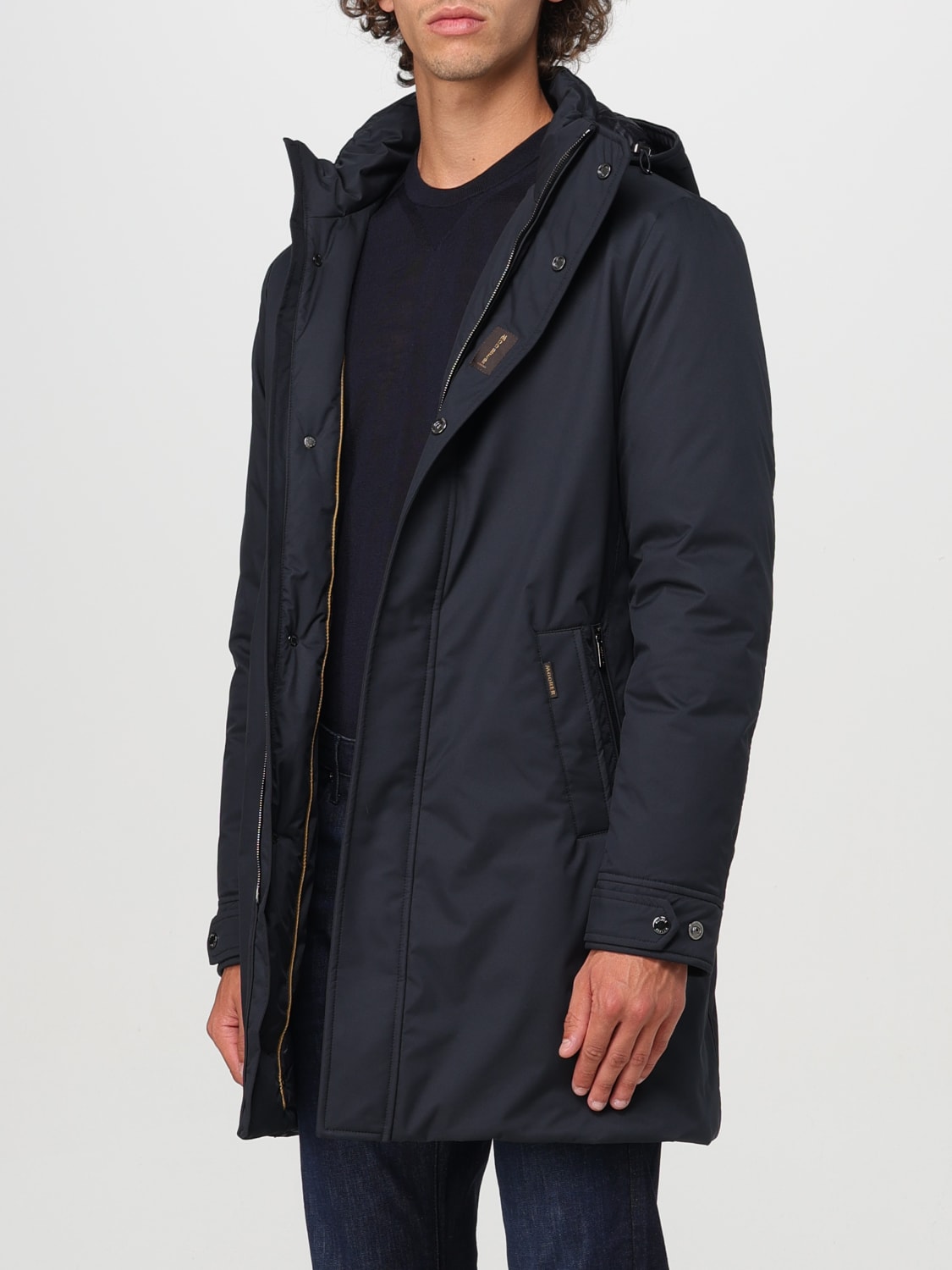 MOORER JACKET: Coat men Moorer, Blue - Img 3